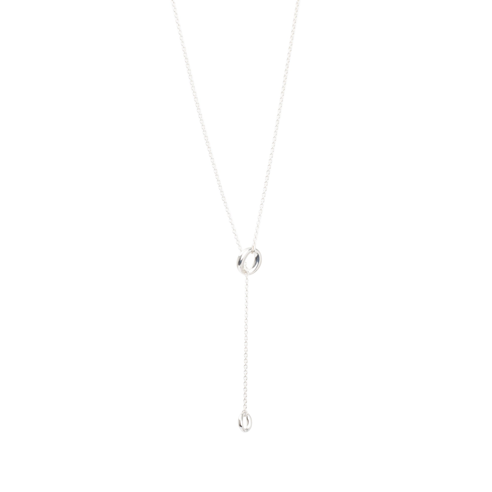 Tiffany & Co. Elsa Peretti Sterling Silver Sevillana Lariat Necklace
