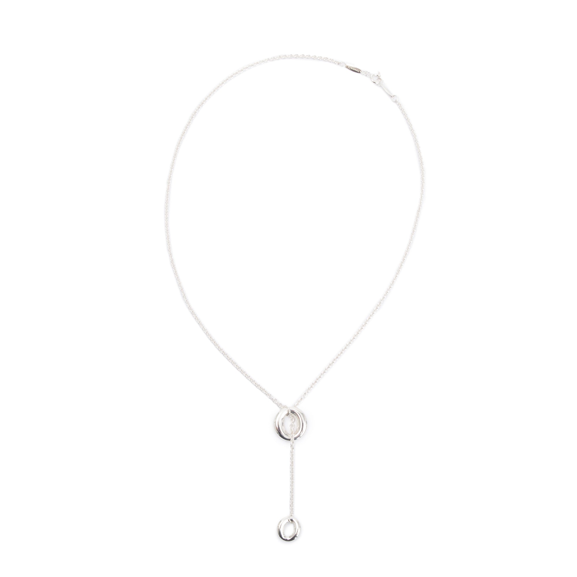 Tiffany & Co. Elsa Peretti Sterling Silver Sevillana Lariat Necklace