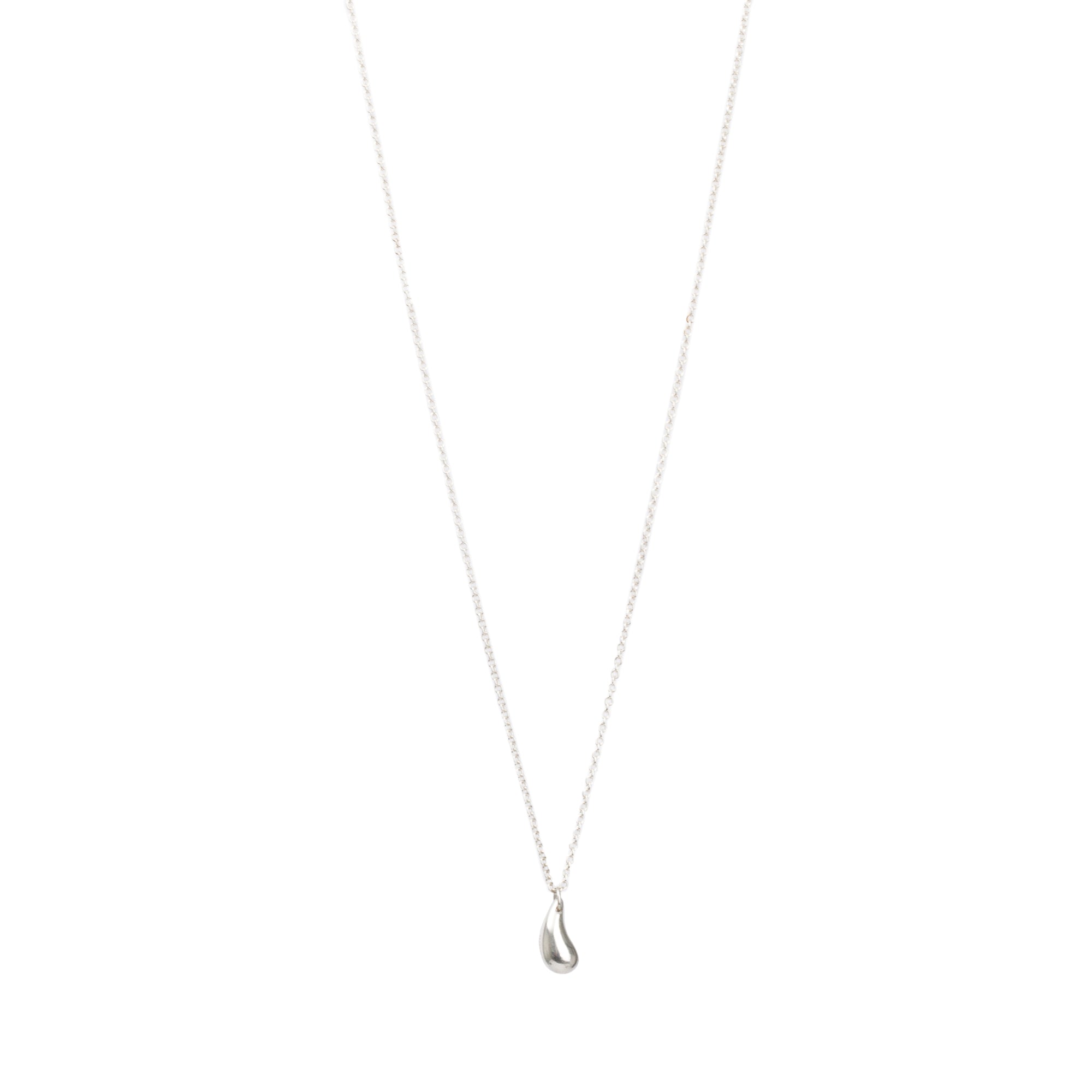 Tiffany & Co. Elsa Peretti Sterling Silver Teardrop Pendant Necklace