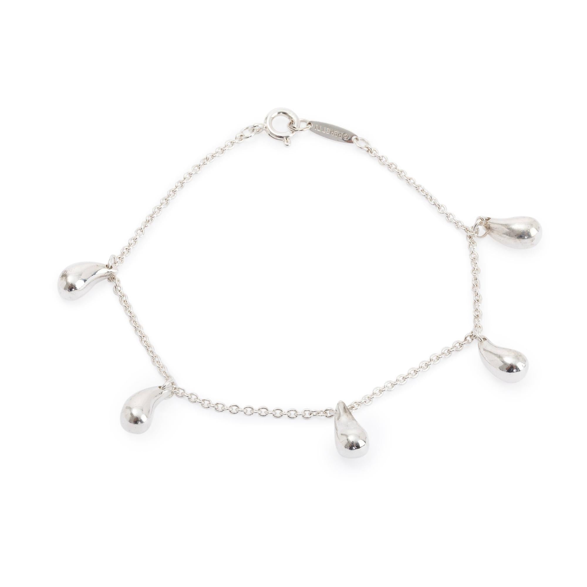 Tiffany & Co. Elsa Peretti Teardrop Station Bracelet