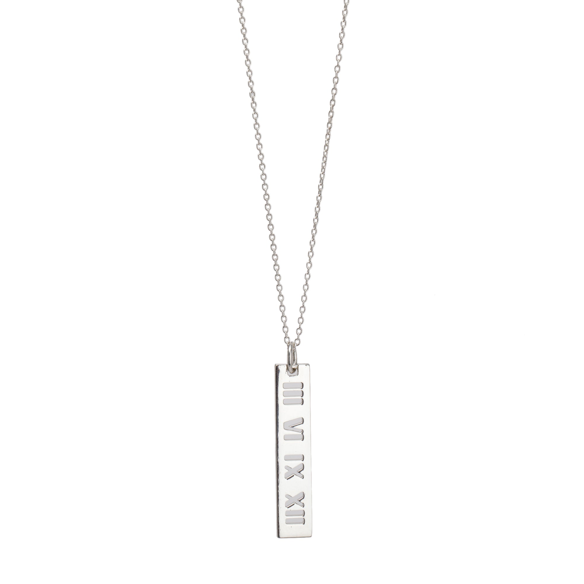 Tiffany & Co. Large Atlas Bar Pendant Necklace