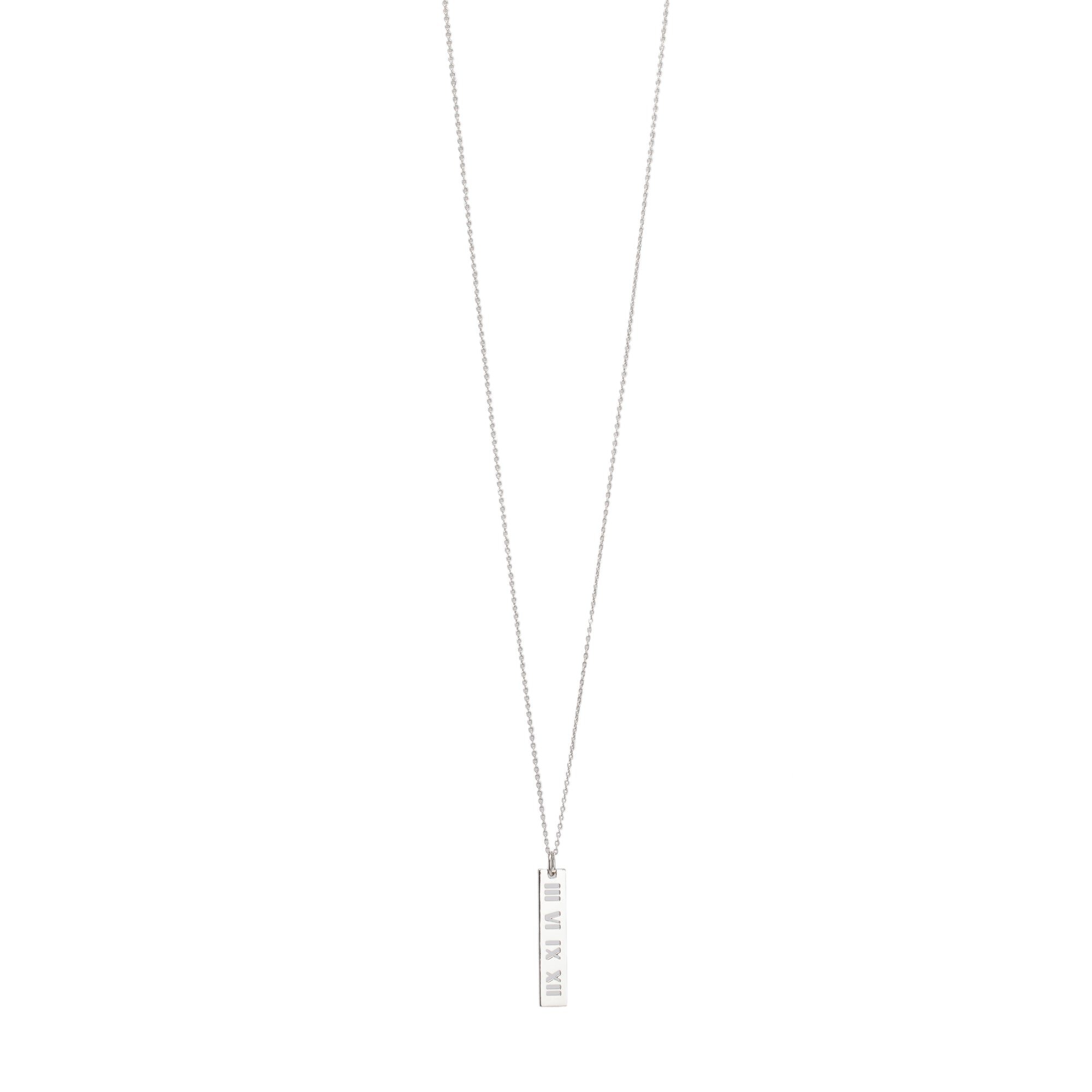 Tiffany & Co. Large Atlas Bar Pendant Necklace
