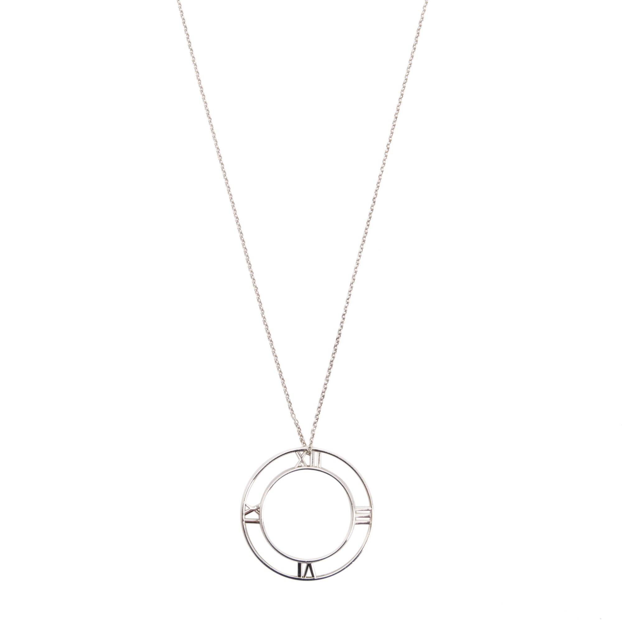 Tiffany & Co. Large Atlas Open Pendant Necklace
