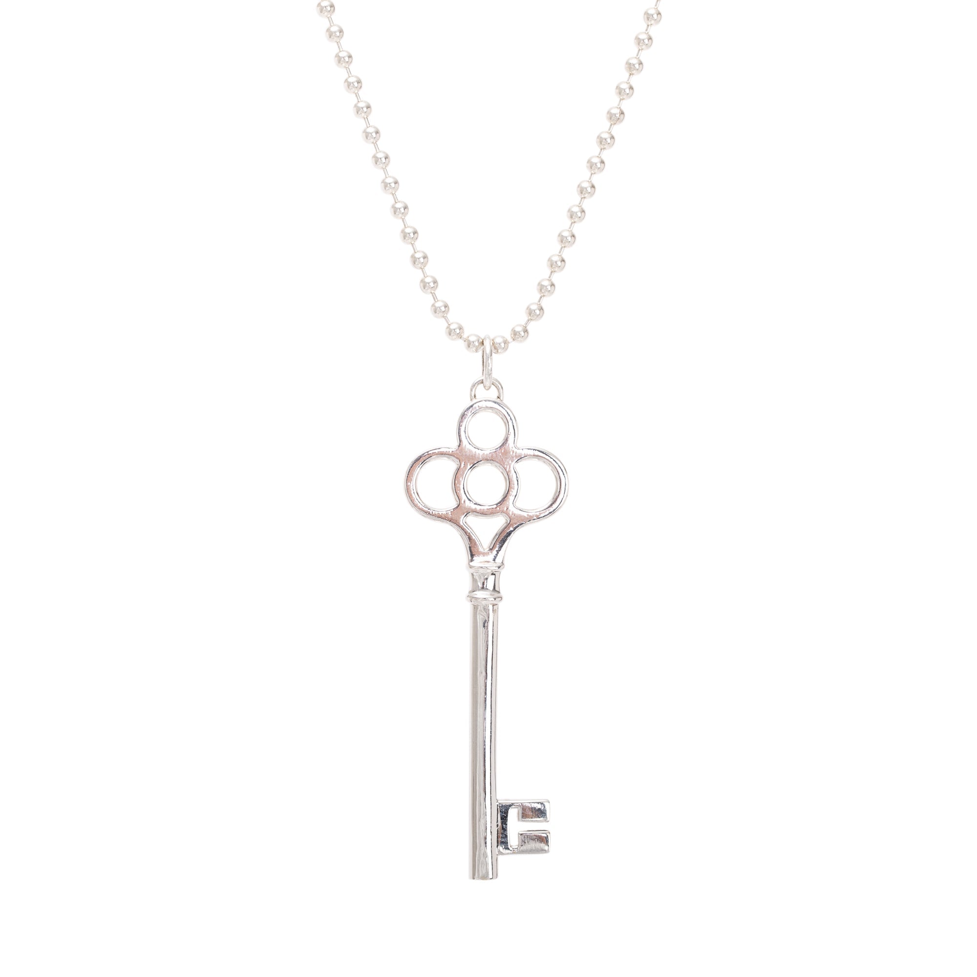 Tiffany & Co. Large Crown Key Pendant Necklace