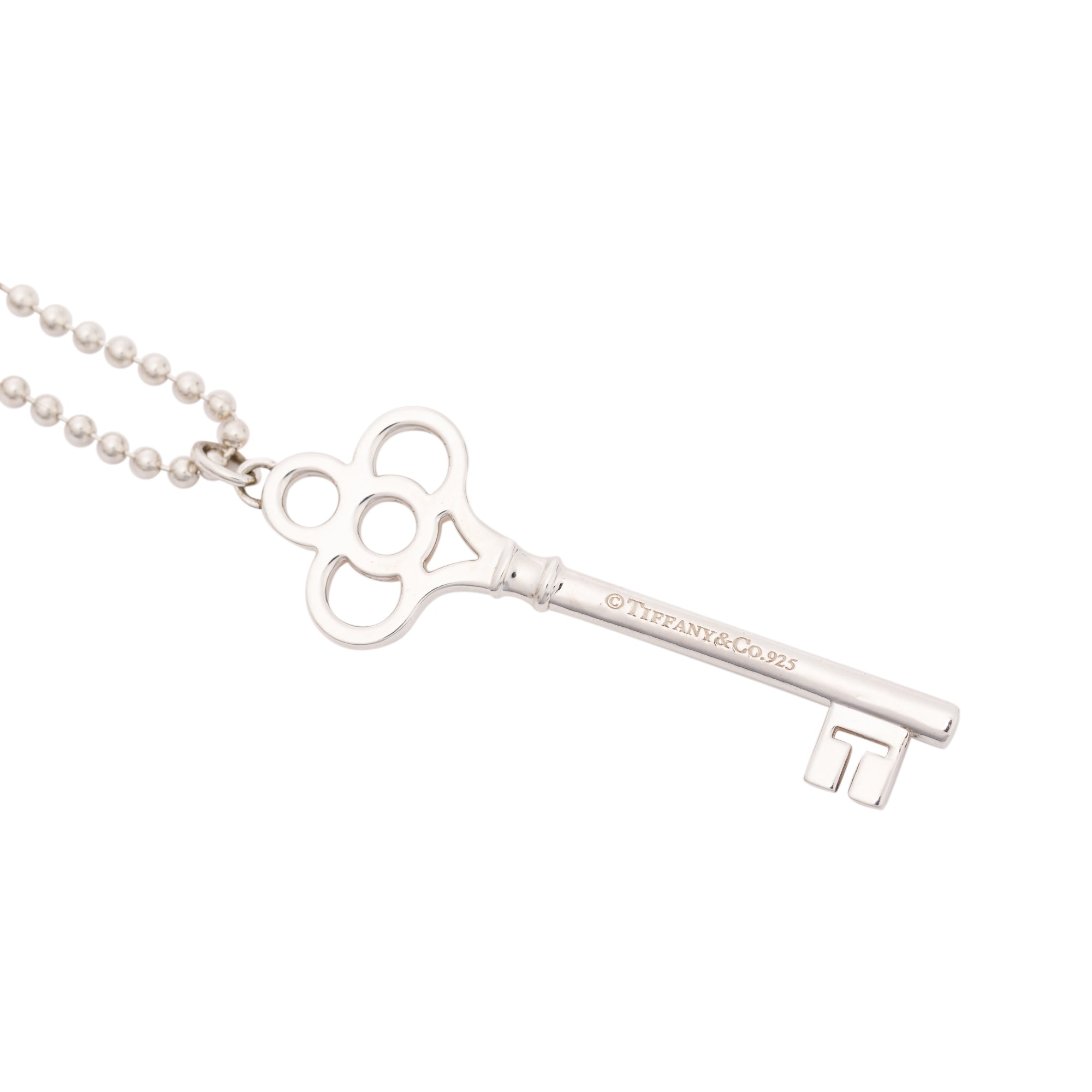 Tiffany & Co. Large Crown Key Pendant Necklace