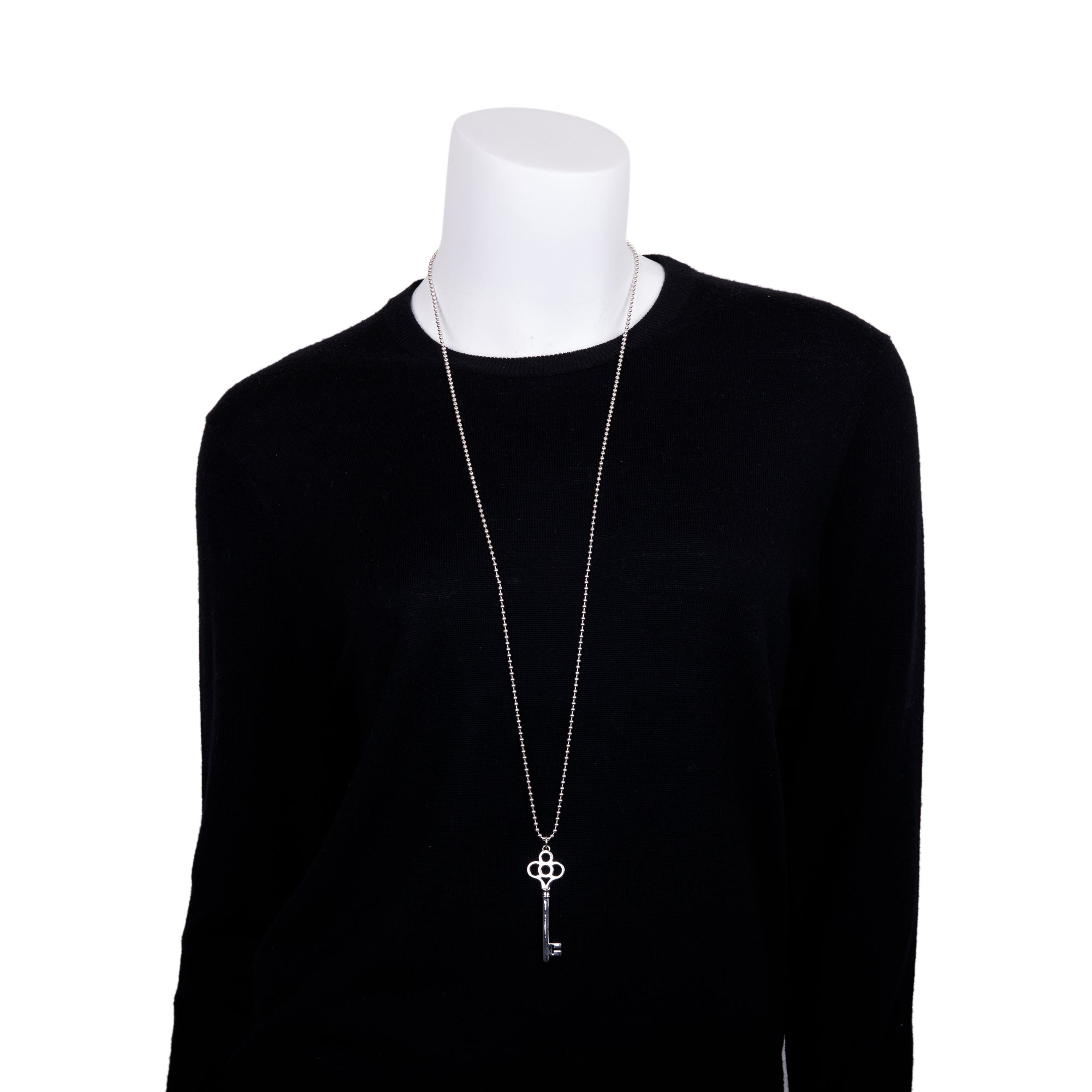 Tiffany & Co. Large Crown Key Pendant Necklace