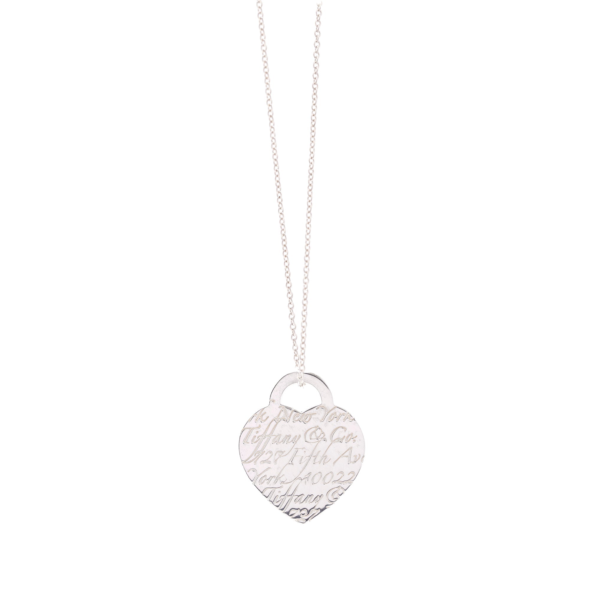 Tiffany & Co. Medium Notes Heart Tag Pendant Necklace
