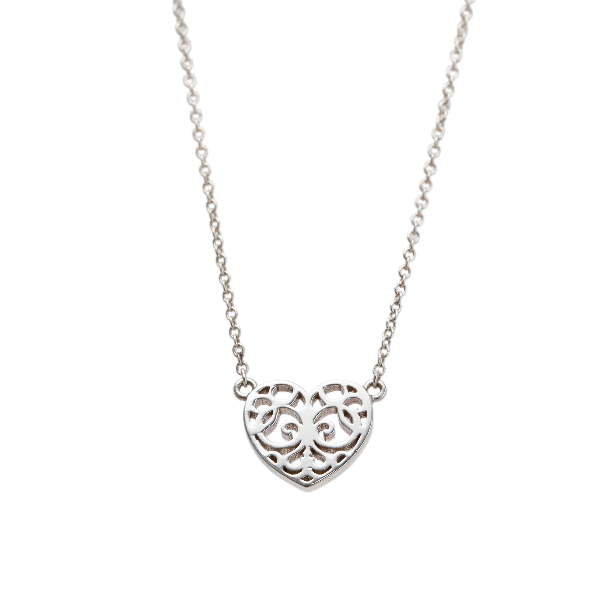 Tiffany & Co. Mini Enchant Heart Pendant Necklace