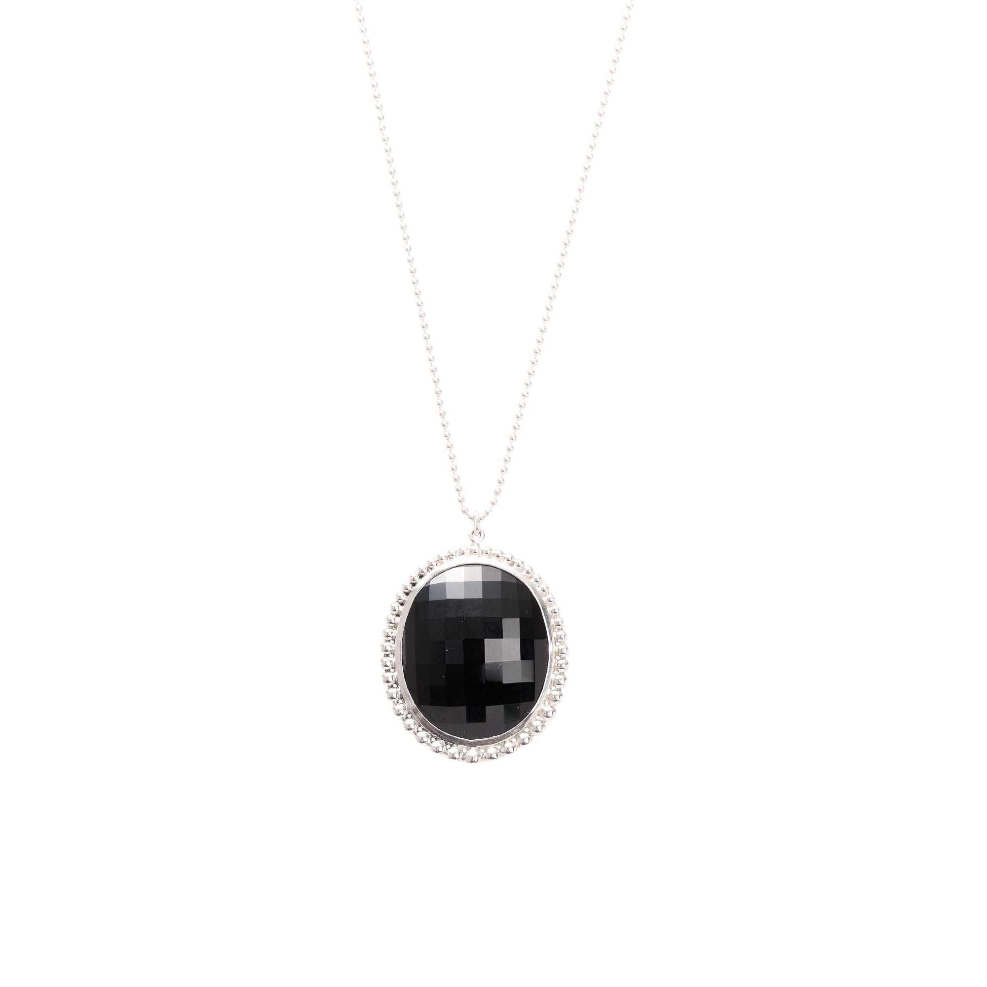 Tiffany & Co. Onyx Ziegfeld Pendant Necklace