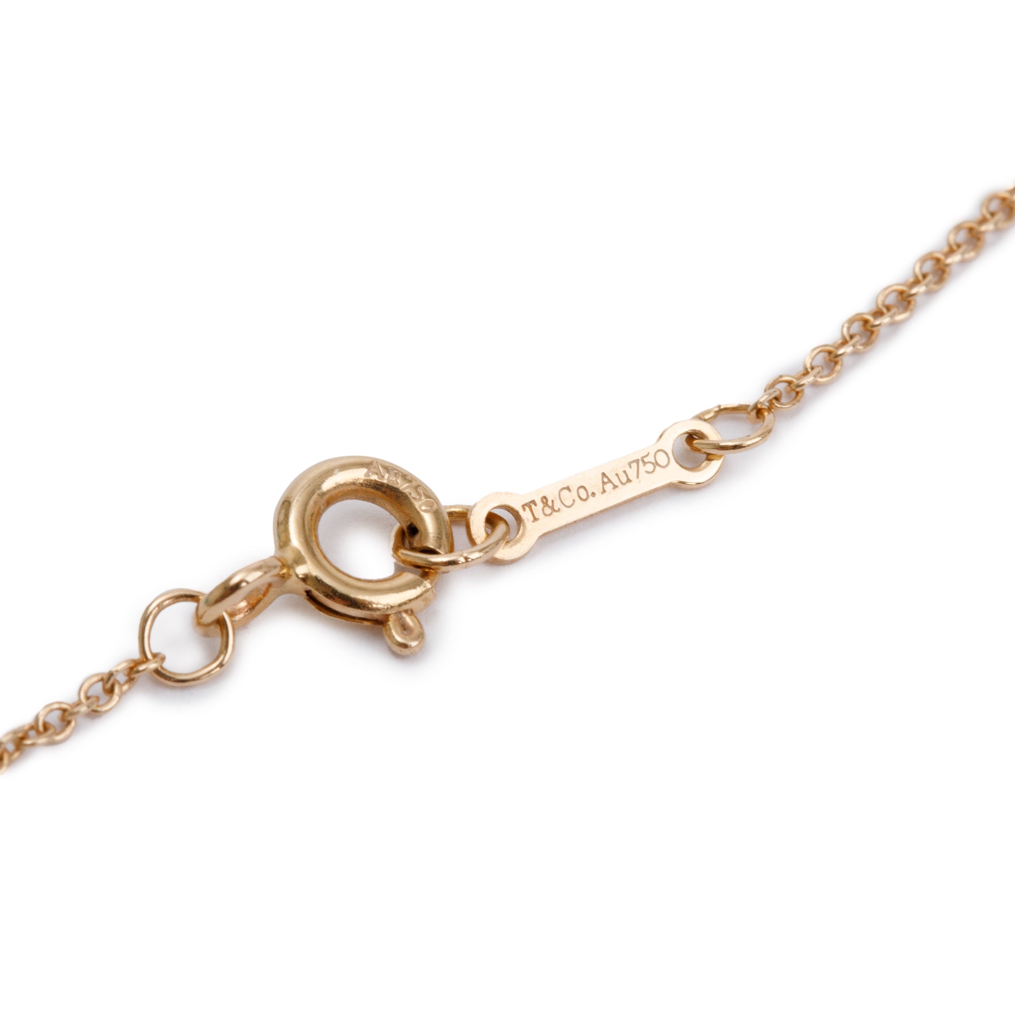 Tiffany & Co. Paloma Picasso 18k Rose Gold Diamond Mini Loving Heart Pendant Necklace w/ Box