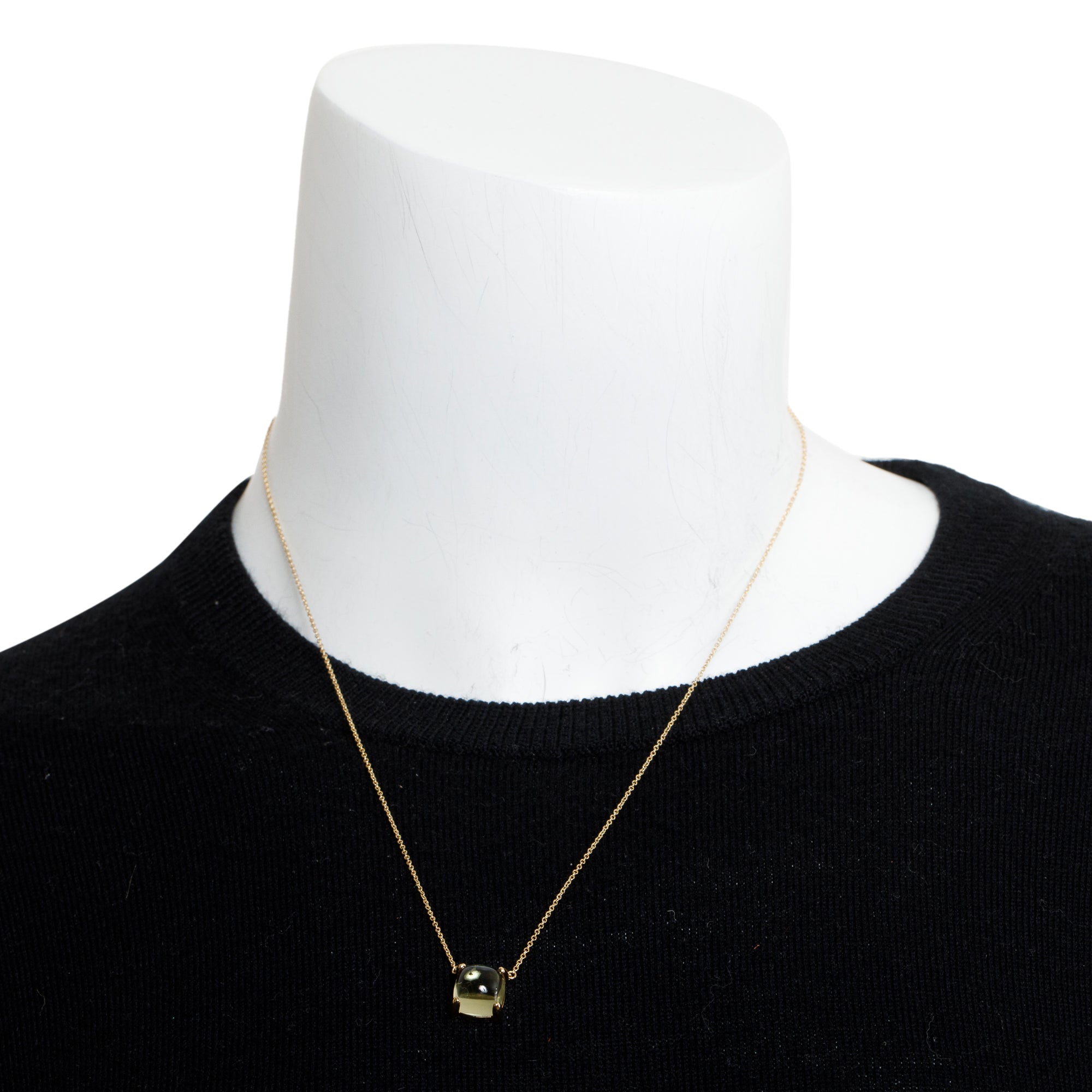 Tiffany & Co. Paloma Picasso 18k Yellow Gold Lemon Quartz Sugar Stacks Pendant Necklace