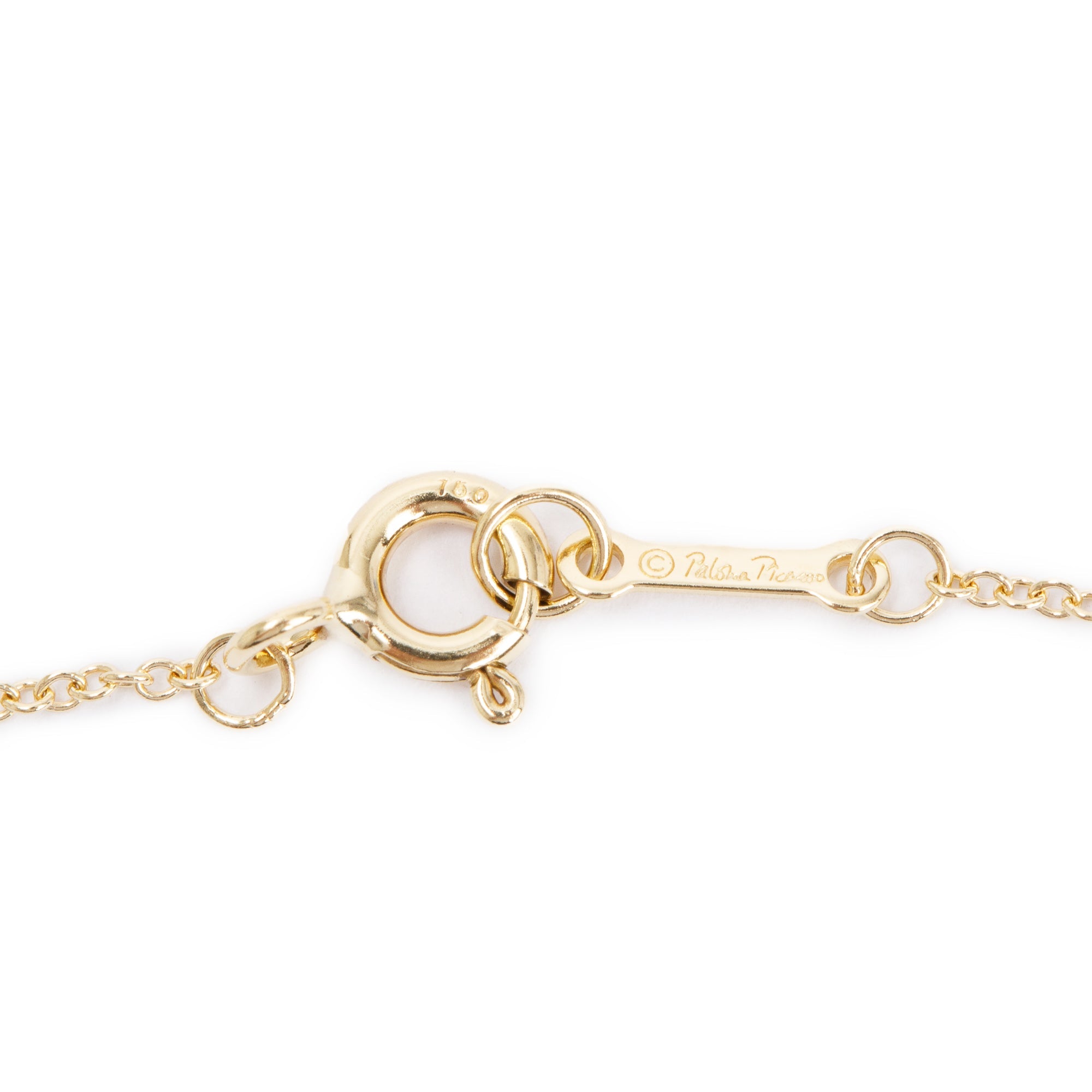 Tiffany & Co. Paloma Picasso 18k Yellow Gold Lemon Quartz Sugar Stacks Pendant Necklace