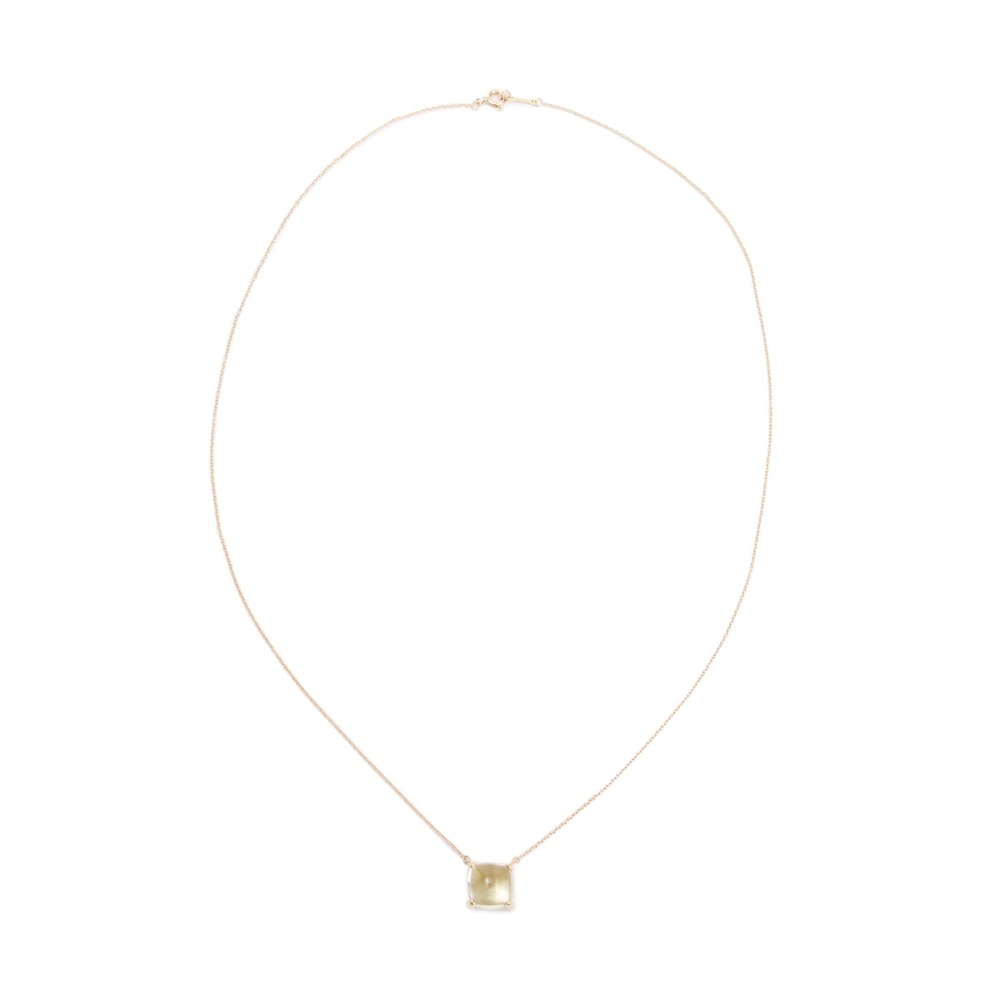 Tiffany & Co. Paloma Picasso 18k Yellow Gold Lemon Quartz Sugar Stacks Pendant Necklace