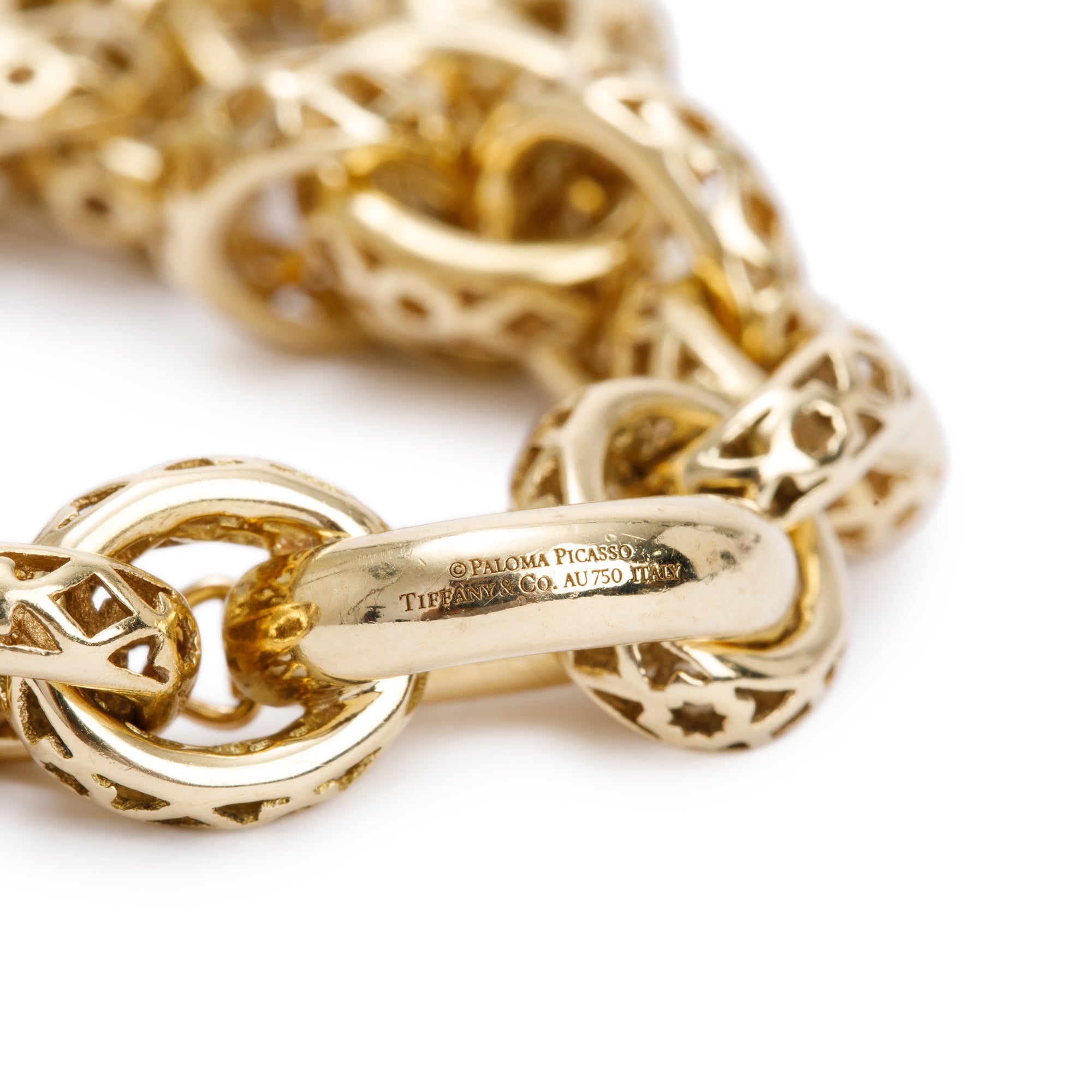 Tiffany & Co. Paloma Picasso 18k Yellow Gold Marrakesh Link Bracelet