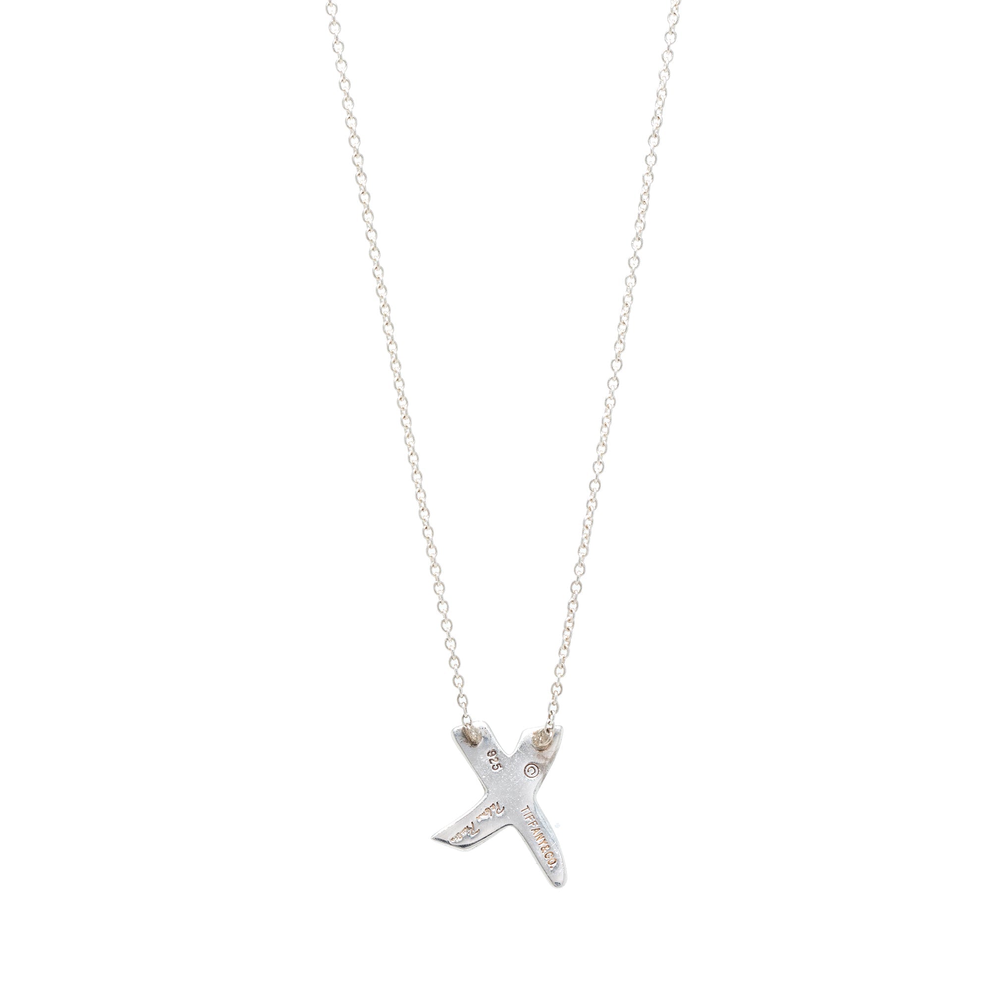 Tiffany & Co. Paloma Picasso Graffiti Small X Pendant Necklace