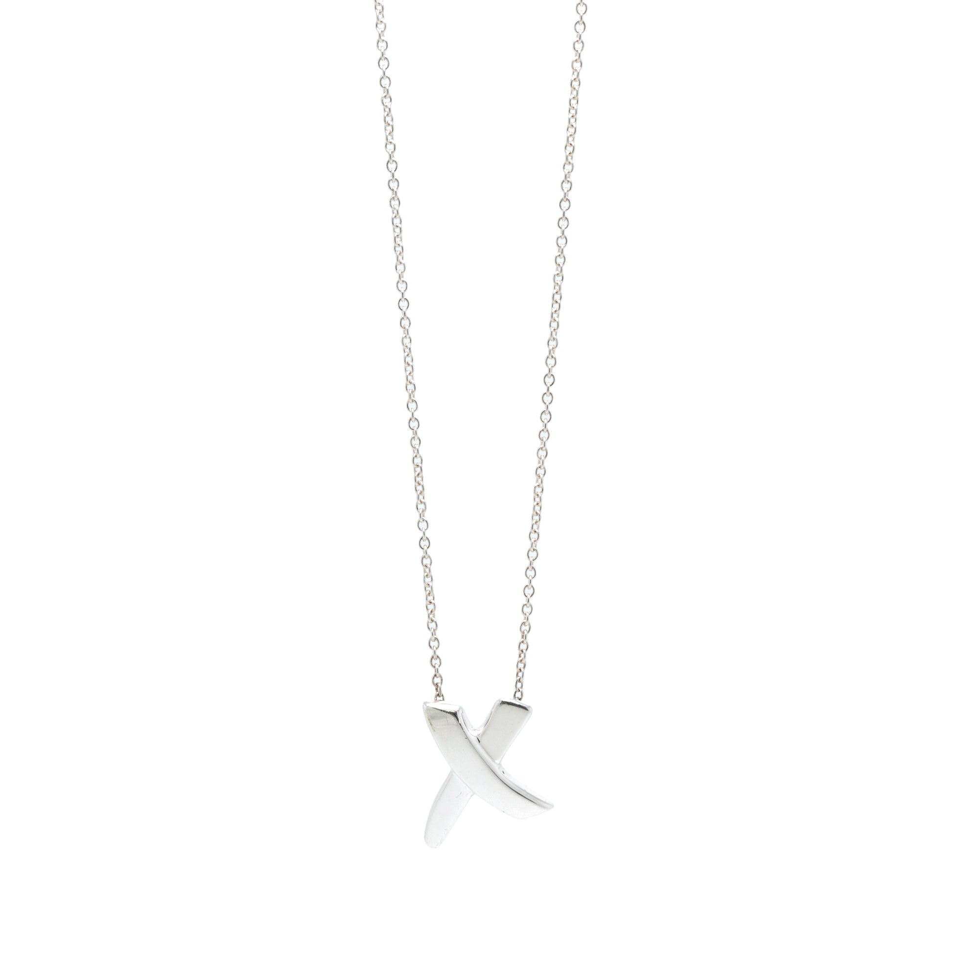 Tiffany & Co. Paloma Picasso Graffiti Small X Pendant Necklace