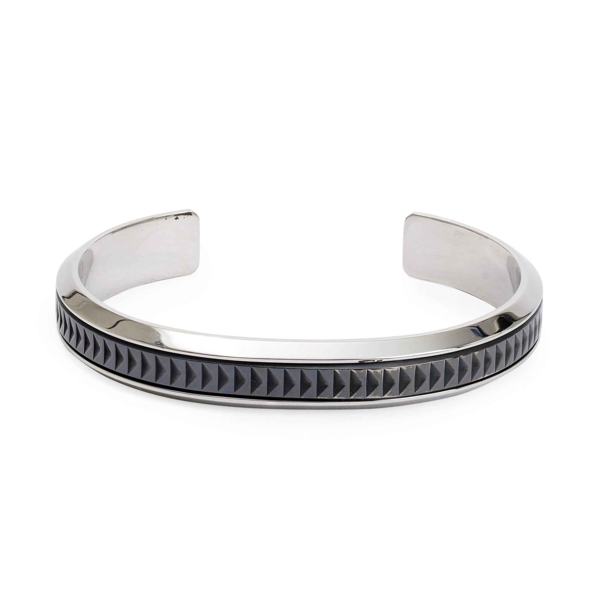 Tiffany & Co. Paloma Picasso Stainless Steel & Titanium Caliper Cuff Bangle