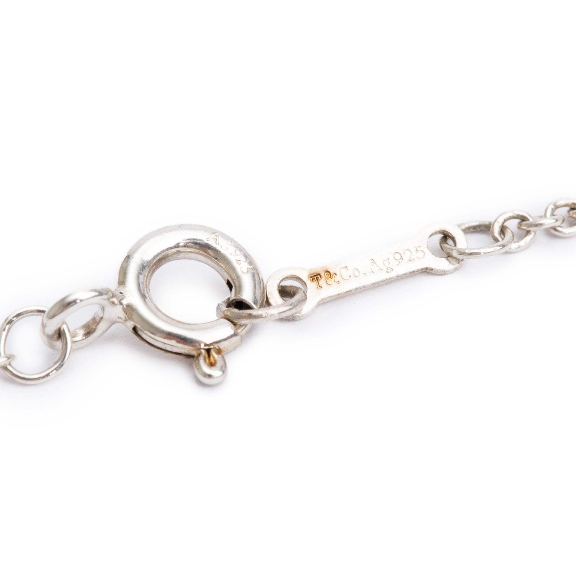 Tiffany & Co. Paloma Picasso Sterling Silver Diamond Double Loving Heart Bracelet