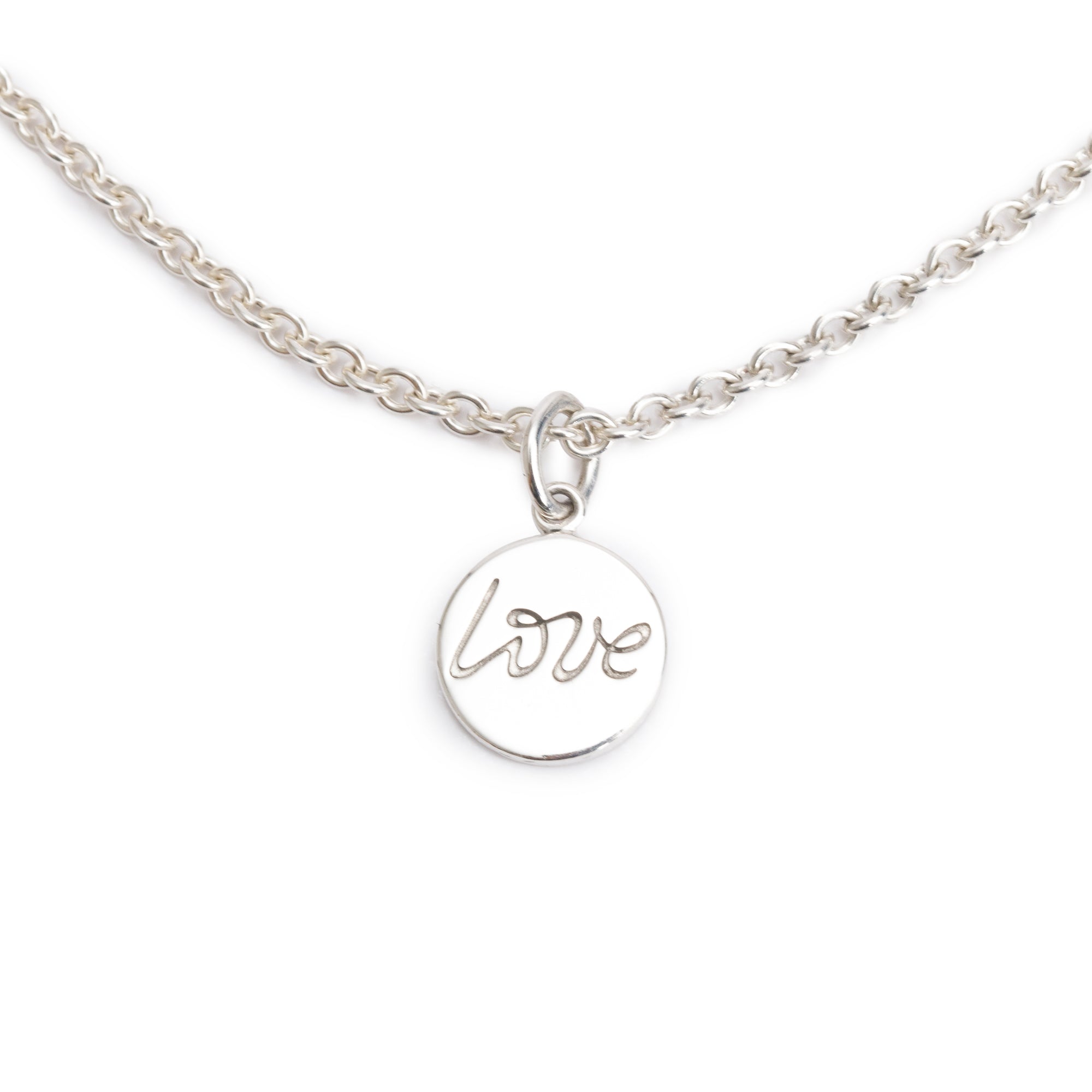 Tiffany & Co. Paloma Picasso Sterling Silver Love Circle Charm Necklace