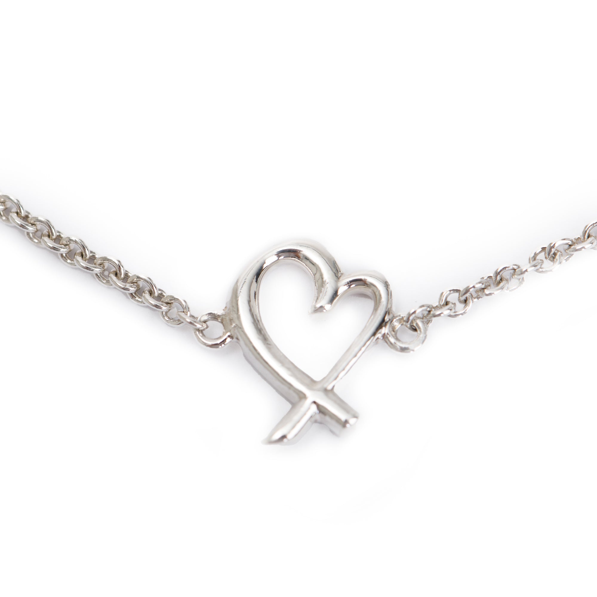 Tiffany & Co. Paloma Picasso Sterling Silver Loving Heart Bracelet