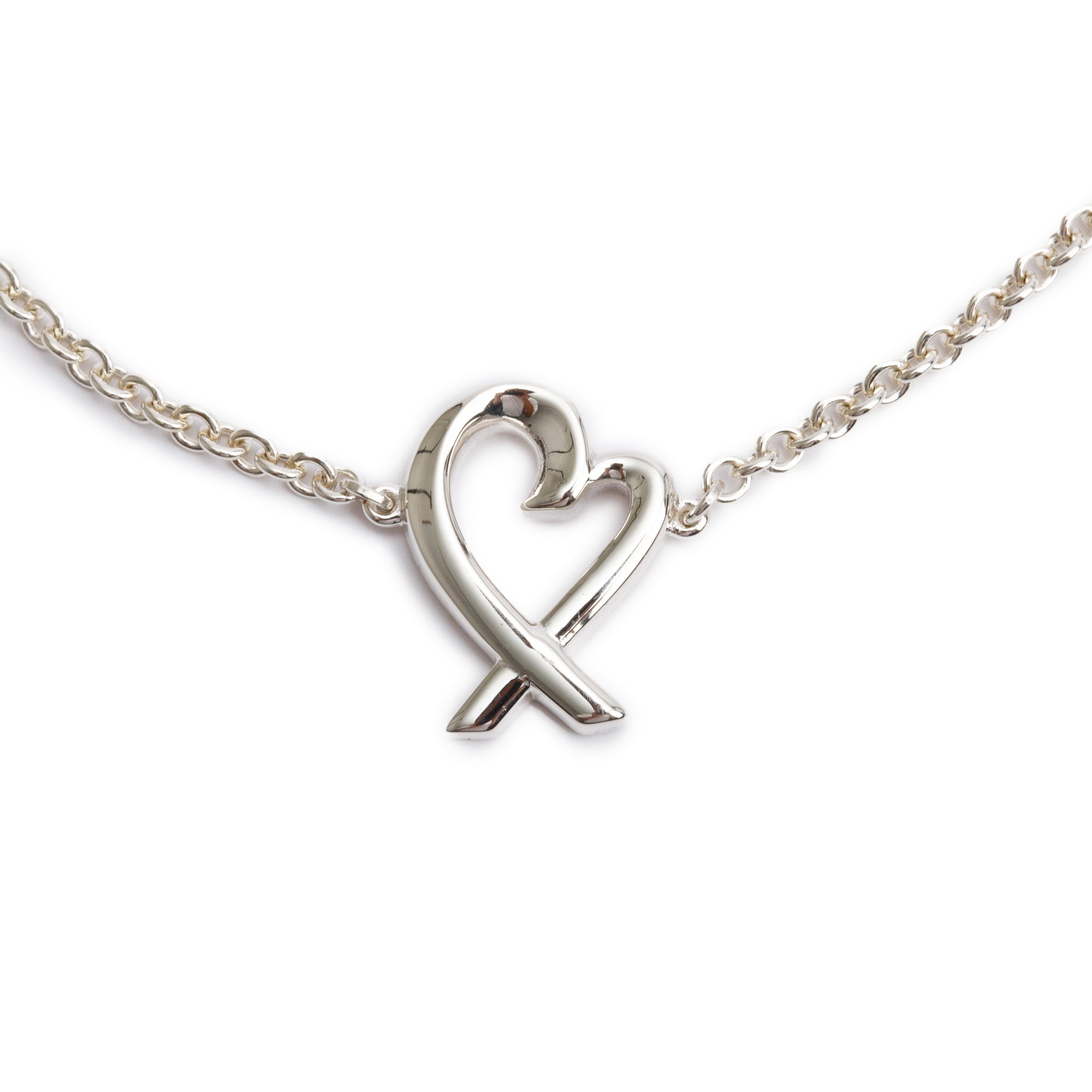 Tiffany & Co. Paloma Picasso Sterling Silver Loving Heart Bracelet
