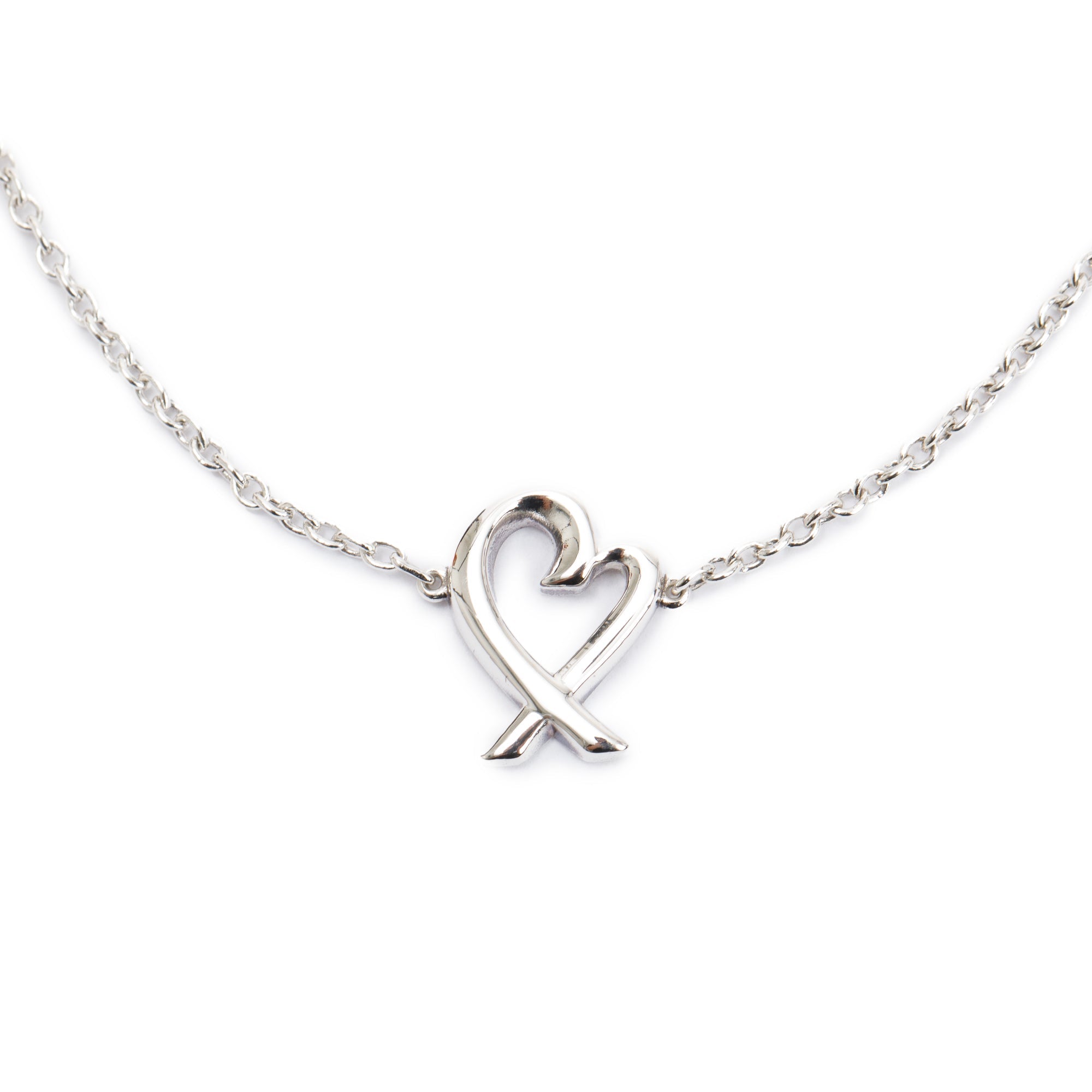 Tiffany & Co. Paloma Picasso Sterling Silver Loving Heart Bracelet