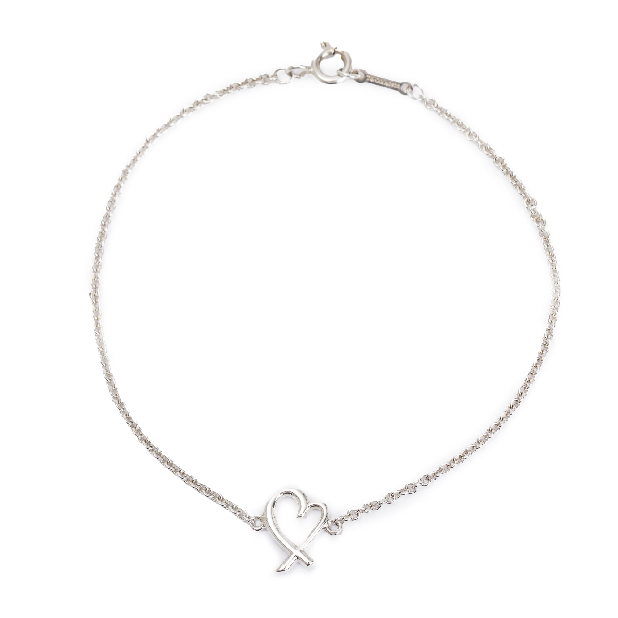 Tiffany & Co. Paloma Picasso Sterling Silver Loving Heart Bracelet
