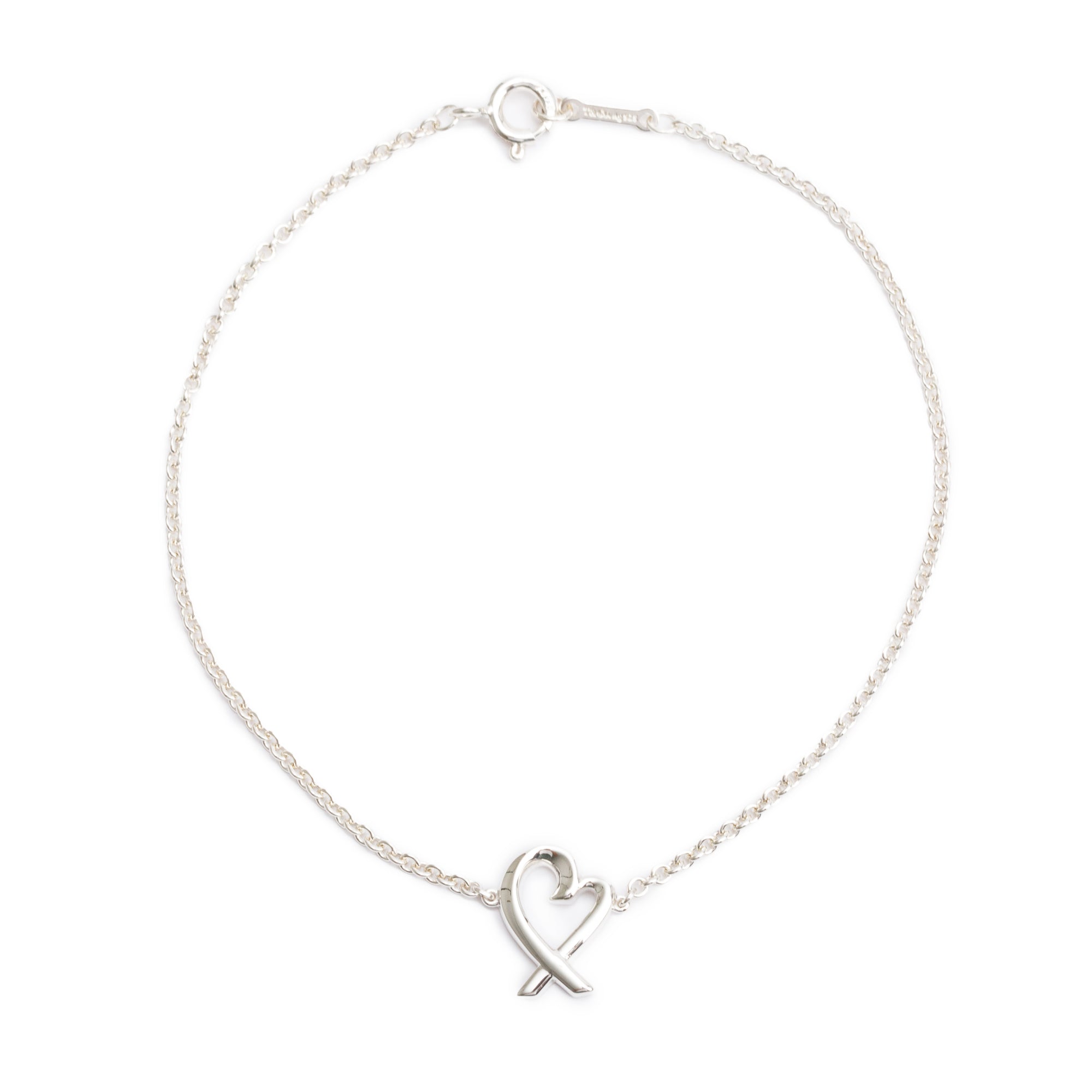 Tiffany & Co. Paloma Picasso Sterling Silver Loving Heart Bracelet