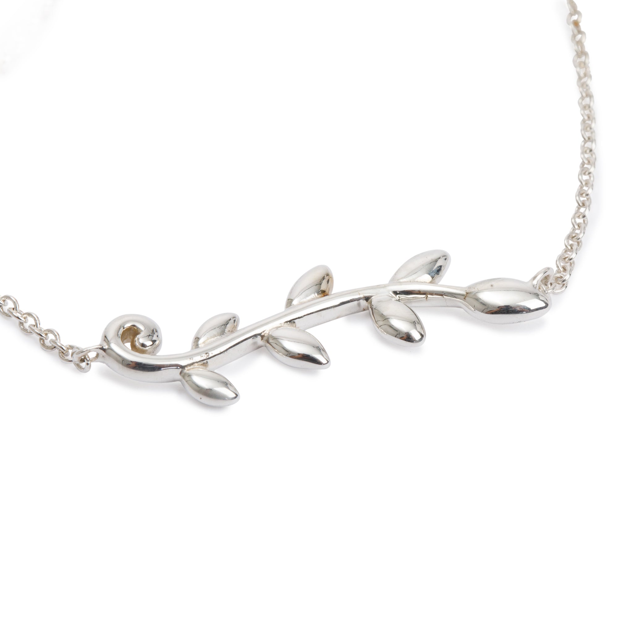 Tiffany & Co. Paloma Picasso Sterling Silver Olive Leaf Bracelet