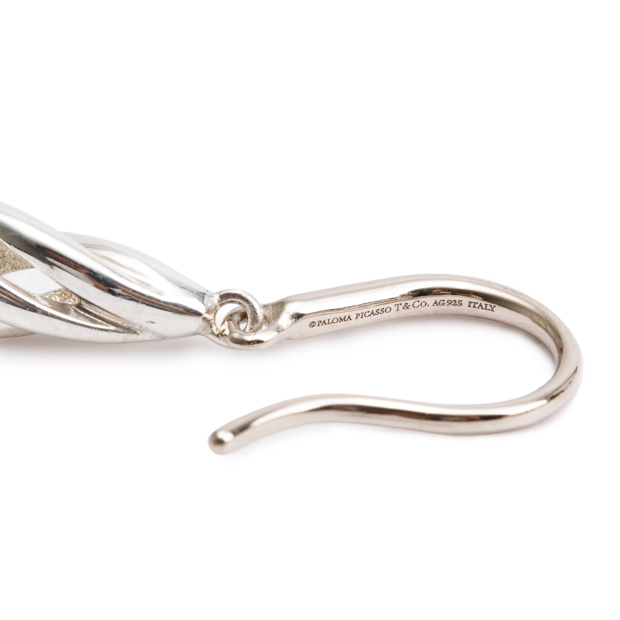 Tiffany & Co. Paloma Picasso Sterling Silver Venezia Luce Drop Earrings