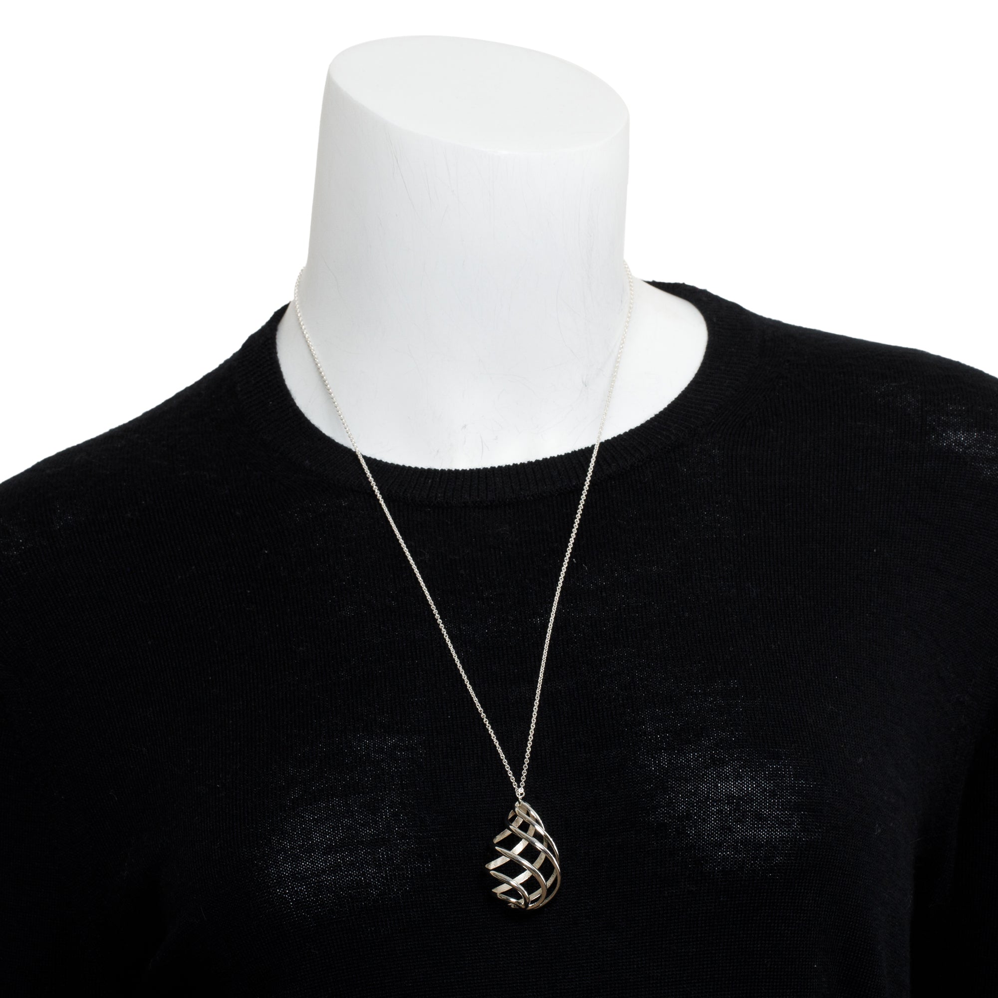 Tiffany & Co. Paloma Picasso Sterling Silver Venezia Luce Pendant Necklace