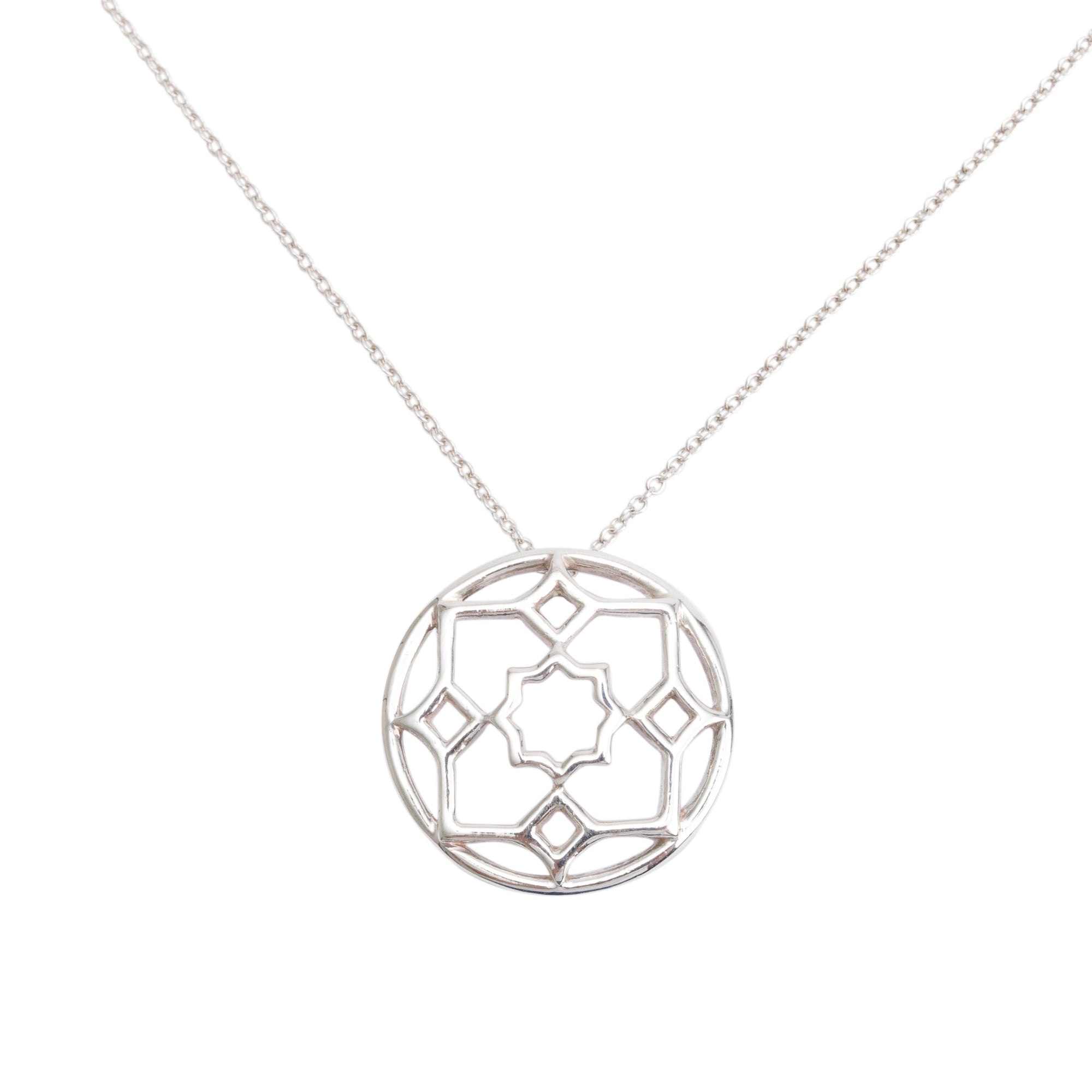 Tiffany & Co. Paloma Picasso Sterling Silver Zellige Pendant Necklace