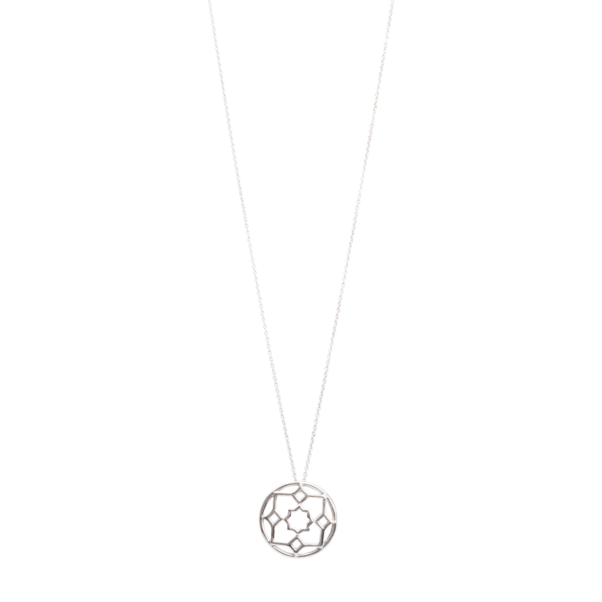 Tiffany & Co. Paloma Picasso Sterling Silver Zellige Pendant Necklace