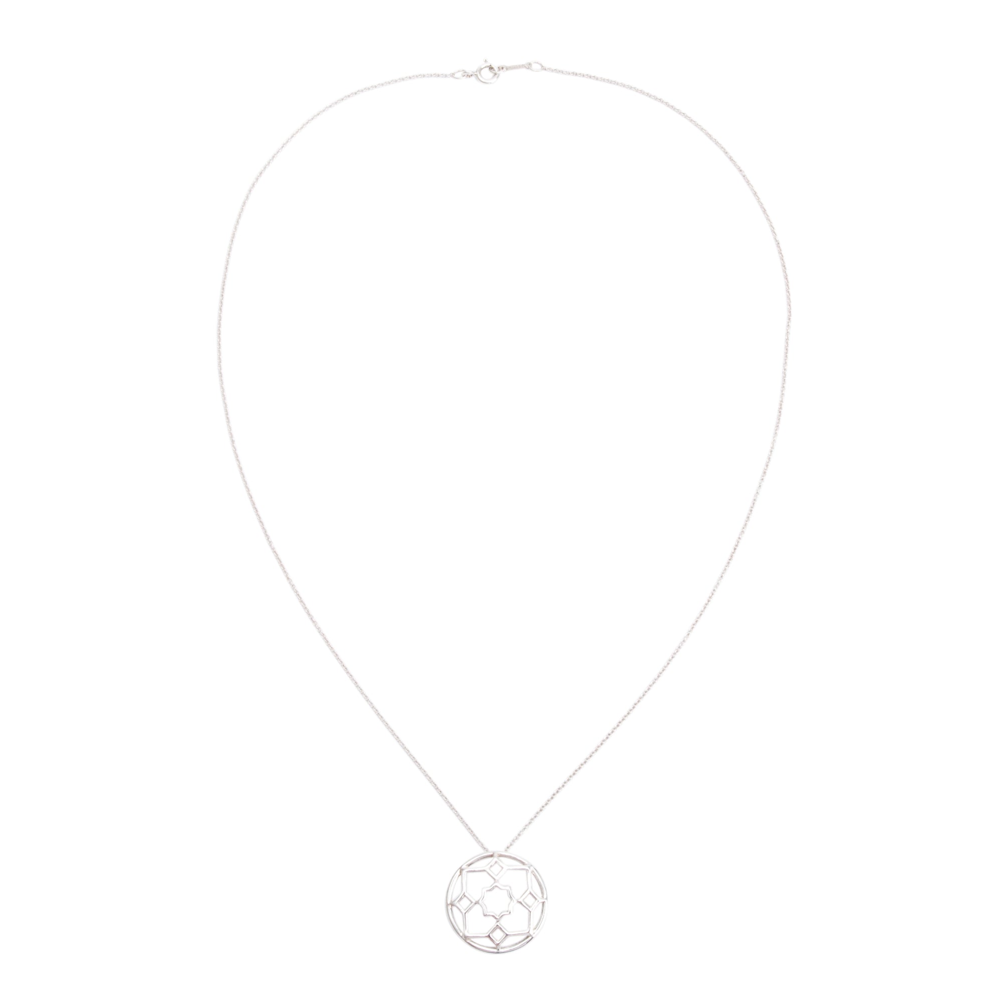 Tiffany & Co. Paloma Picasso Sterling Silver Zellige Pendant Necklace