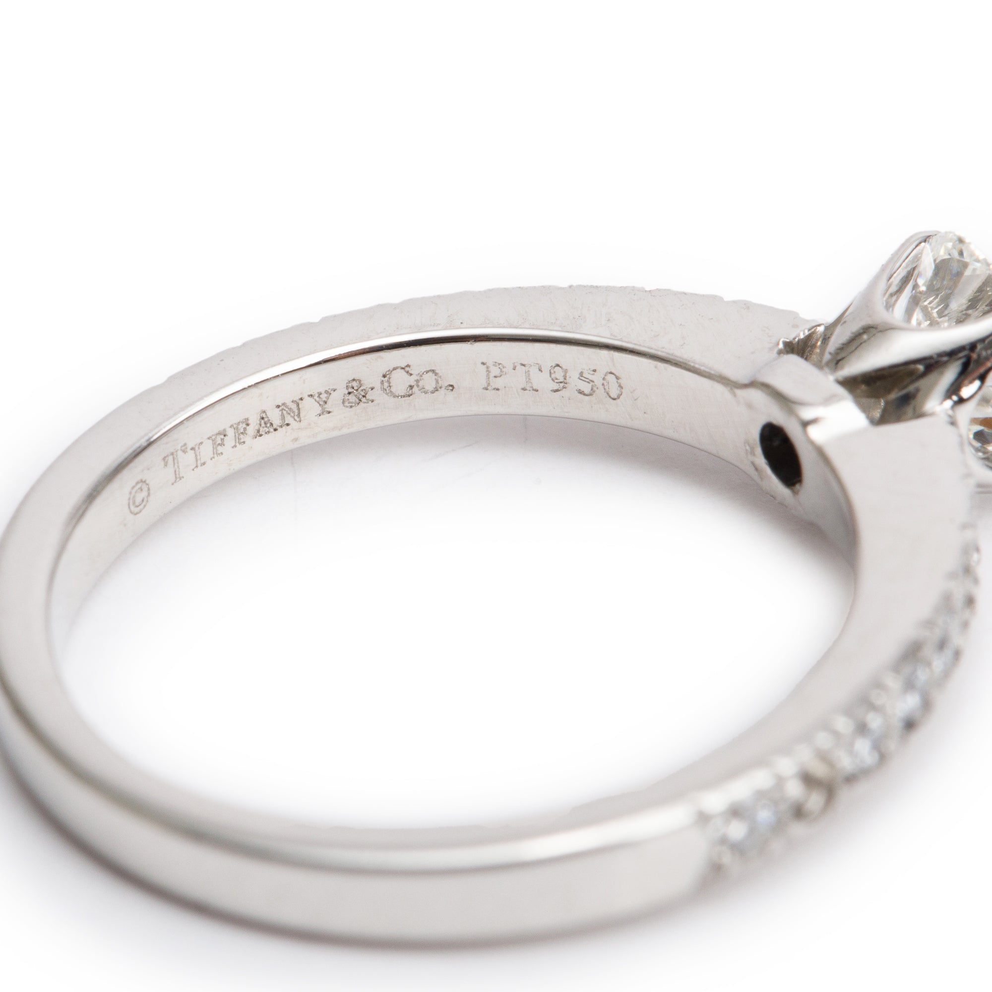 Tiffany & Co. Platinum 0.41 ct. Square Cushion Cut Diamond Novo Engagement Ring, Size 4.5 w/ Papers