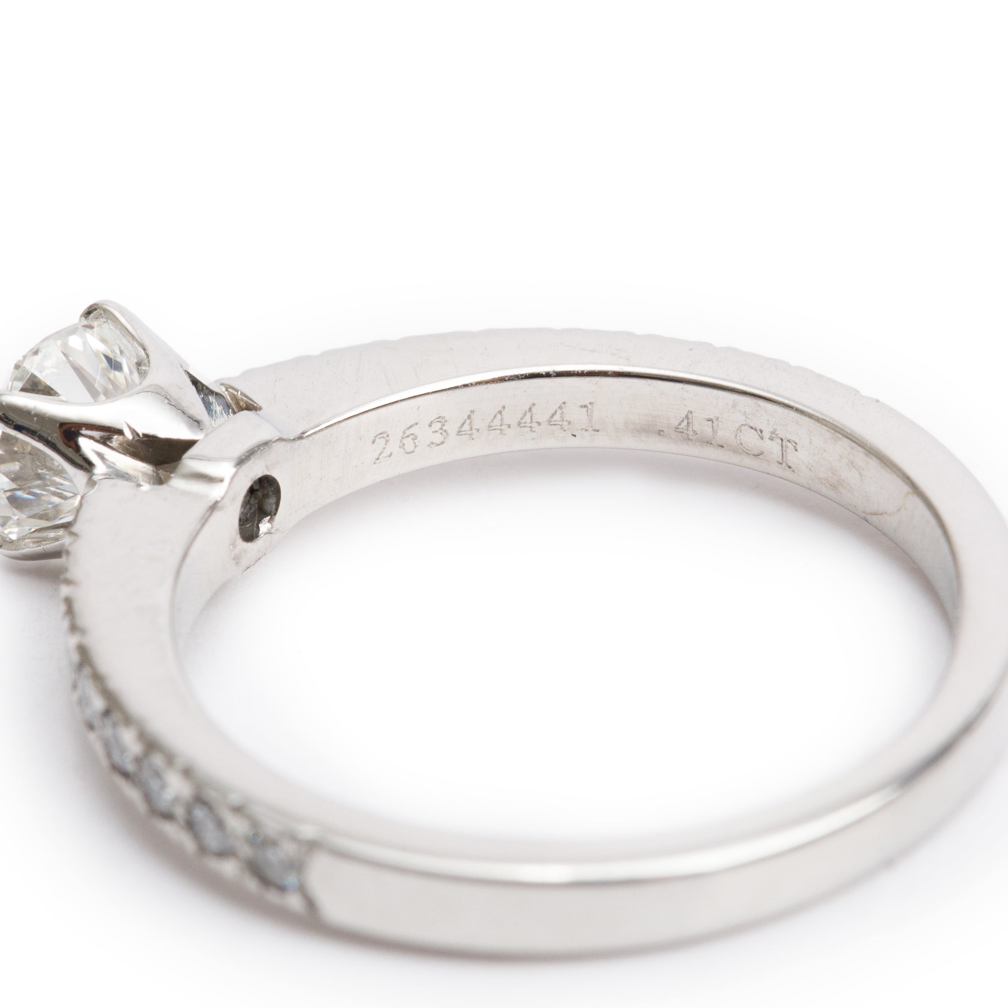 Tiffany & Co. Platinum 0.41 ct. Square Cushion Cut Diamond Novo Engagement Ring, Size 4.5 w/ Papers