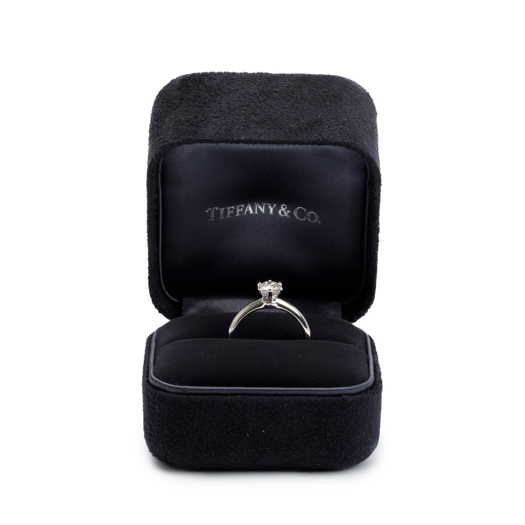 Tiffany & Co. Platinum 0.72 ct. Diamond Solitaire Engagement Ring, Size 7 w/ Box