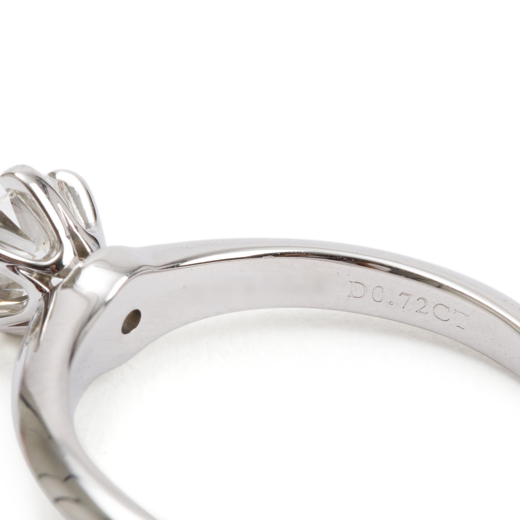 Tiffany & Co. Platinum 0.72 ct. Diamond Solitaire Engagement Ring, Size 7 w/ Box