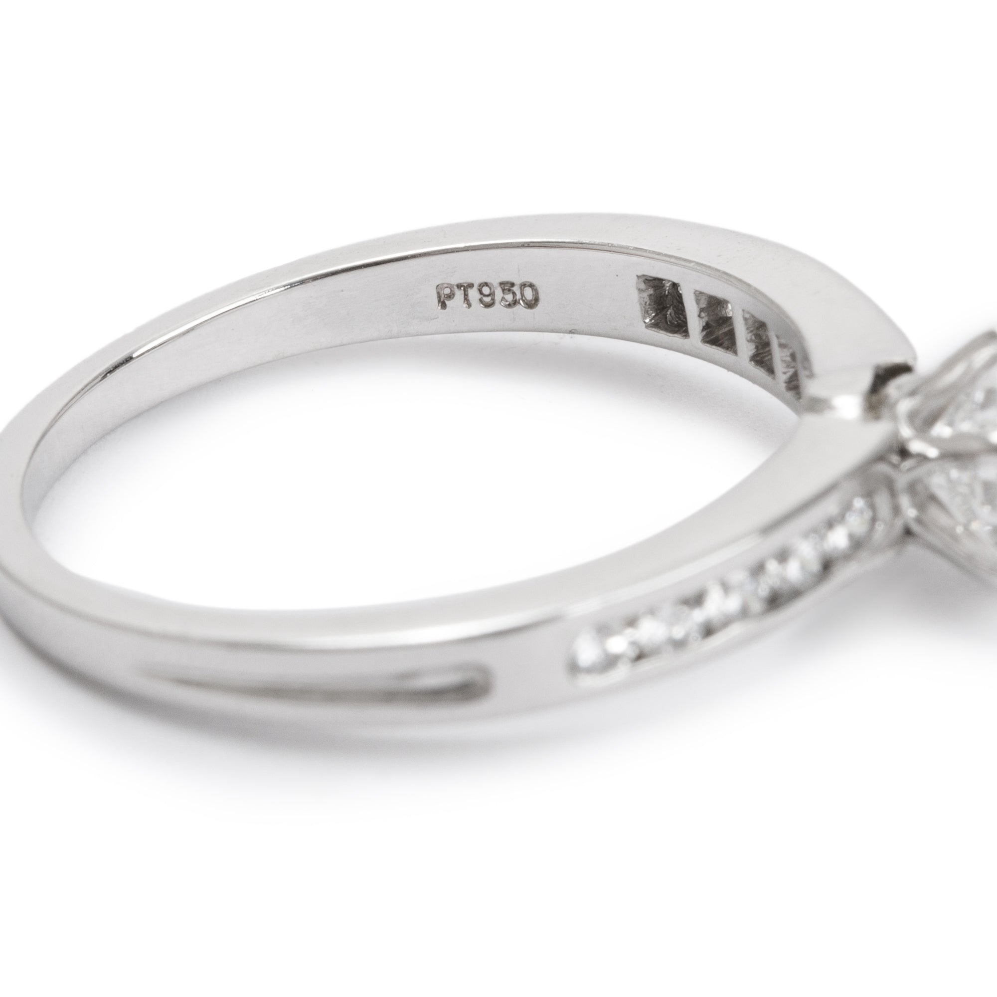 Tiffany & Co. Platinum 0.80 ct. Round Brilliant Cut Diamond Engagement Ring, Size 8