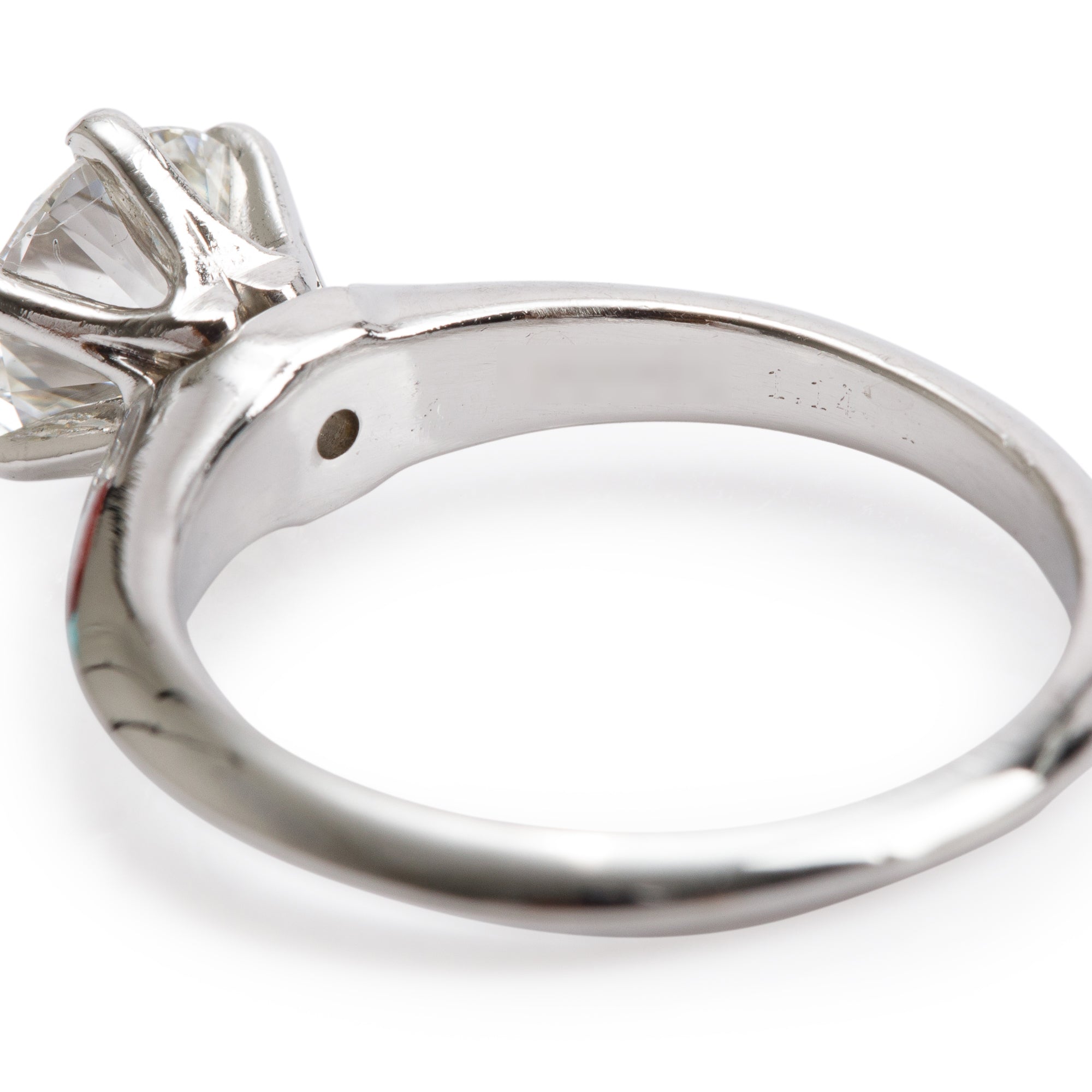 Tiffany & Co. Platinum 1.14 ct. Diamond Solitaire Engagement Ring, Size 5 w/ Box