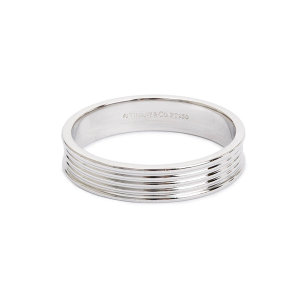 Tiffany & Co. Platinum 5MM Wedding Band Ring, Size 11.75 – Oliver