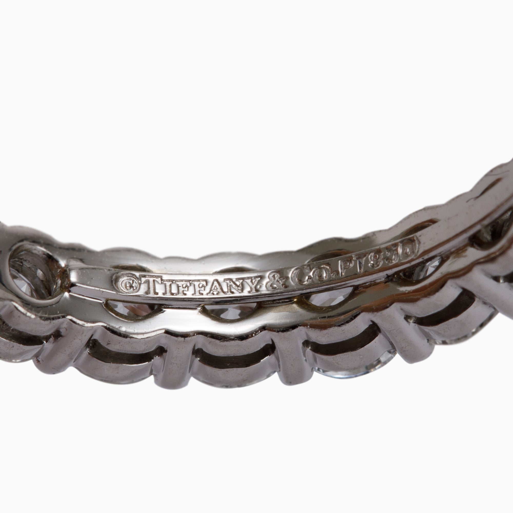 Tiffany & Co. Platinum Diamond Forever Eternity Band Ring w/ Box