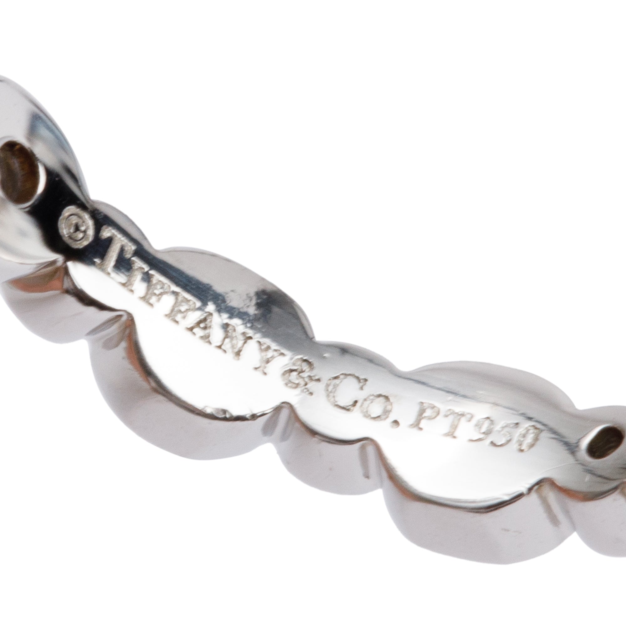 Tiffany & Co. Platinum Diamond Jazz Eternity Band Ring, Size 4.75