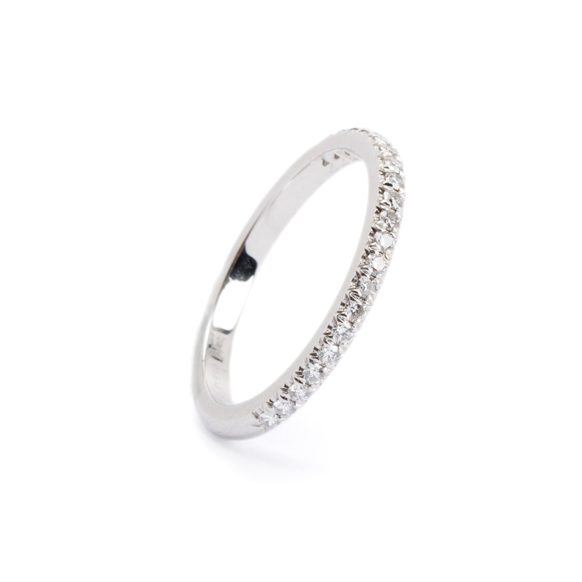 Tiffany & Co. Platinum & Diamond Soleste Half Eternity Ring