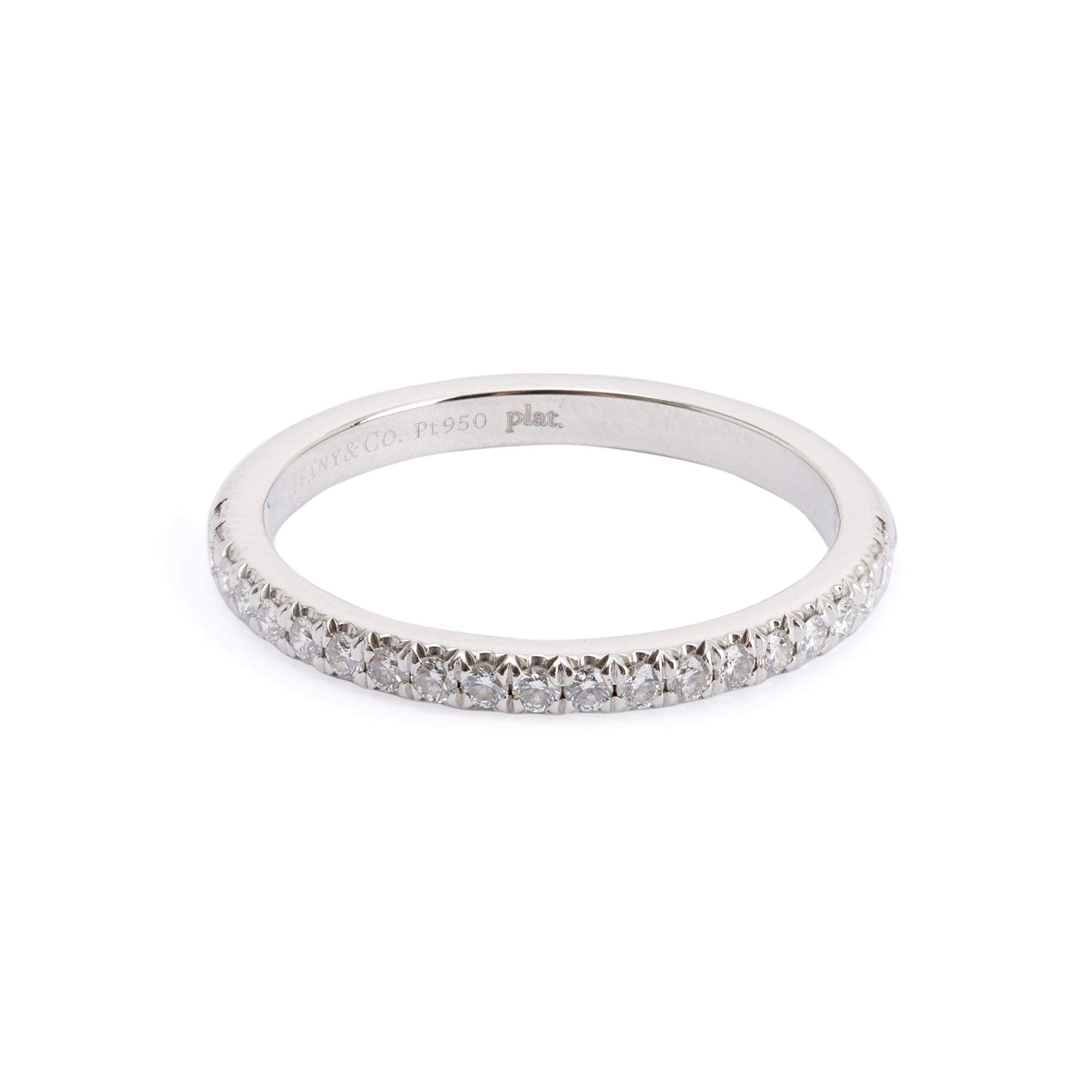 Tiffany & Co. Platinum & Diamond Soleste Half Eternity Ring