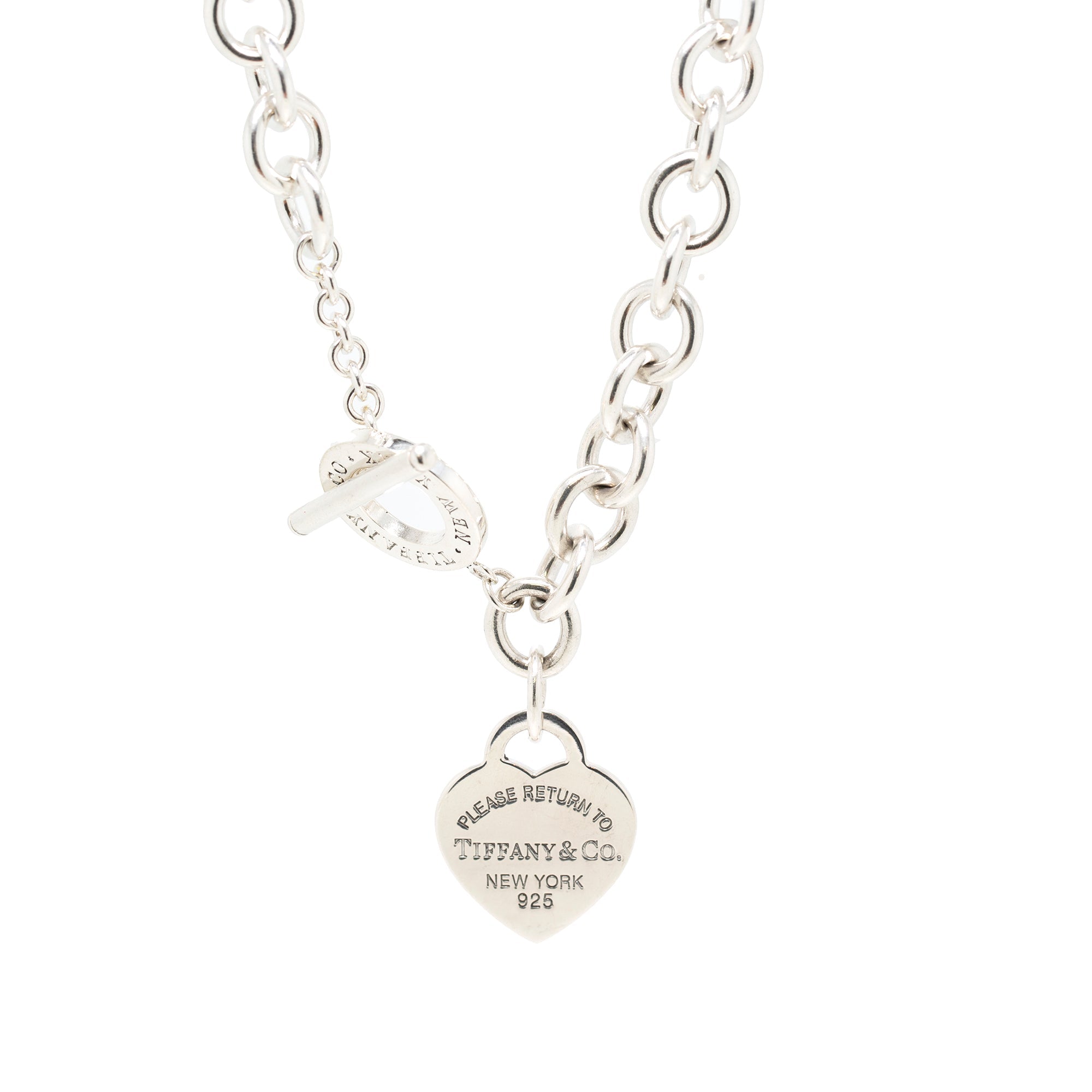 Tiffany & Co. Return to Tiffany Heart Tag Necklace with Toggle Clasp