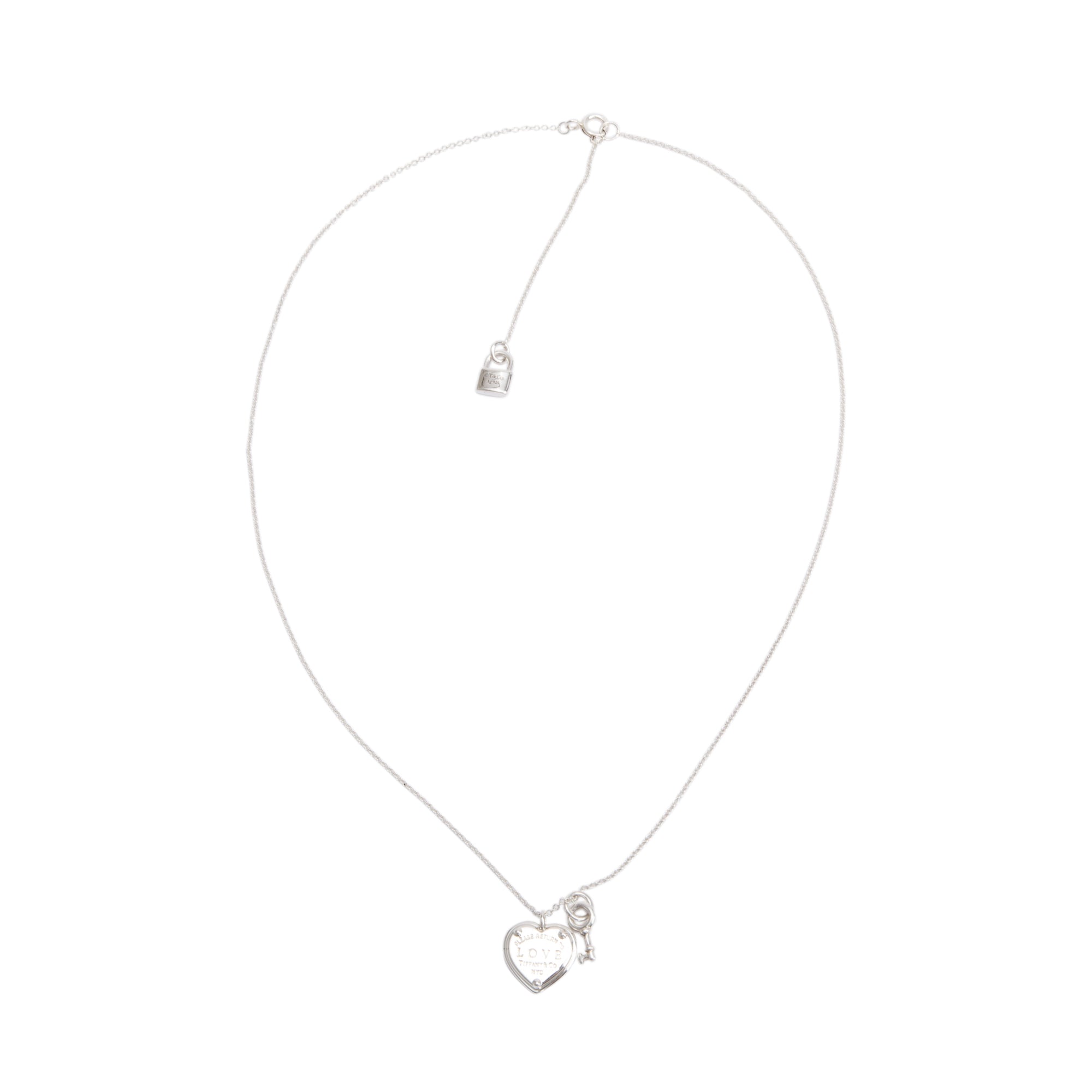 Tiffany & Co. Return to Tiffany Love Heart Tag Key Pendant Necklace
