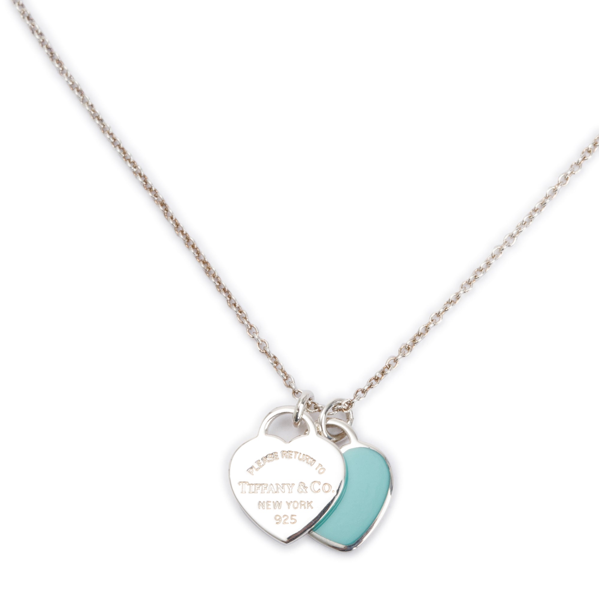 Tiffany & Co. Return to Tiffany Mini Double Heart Tag Pendant