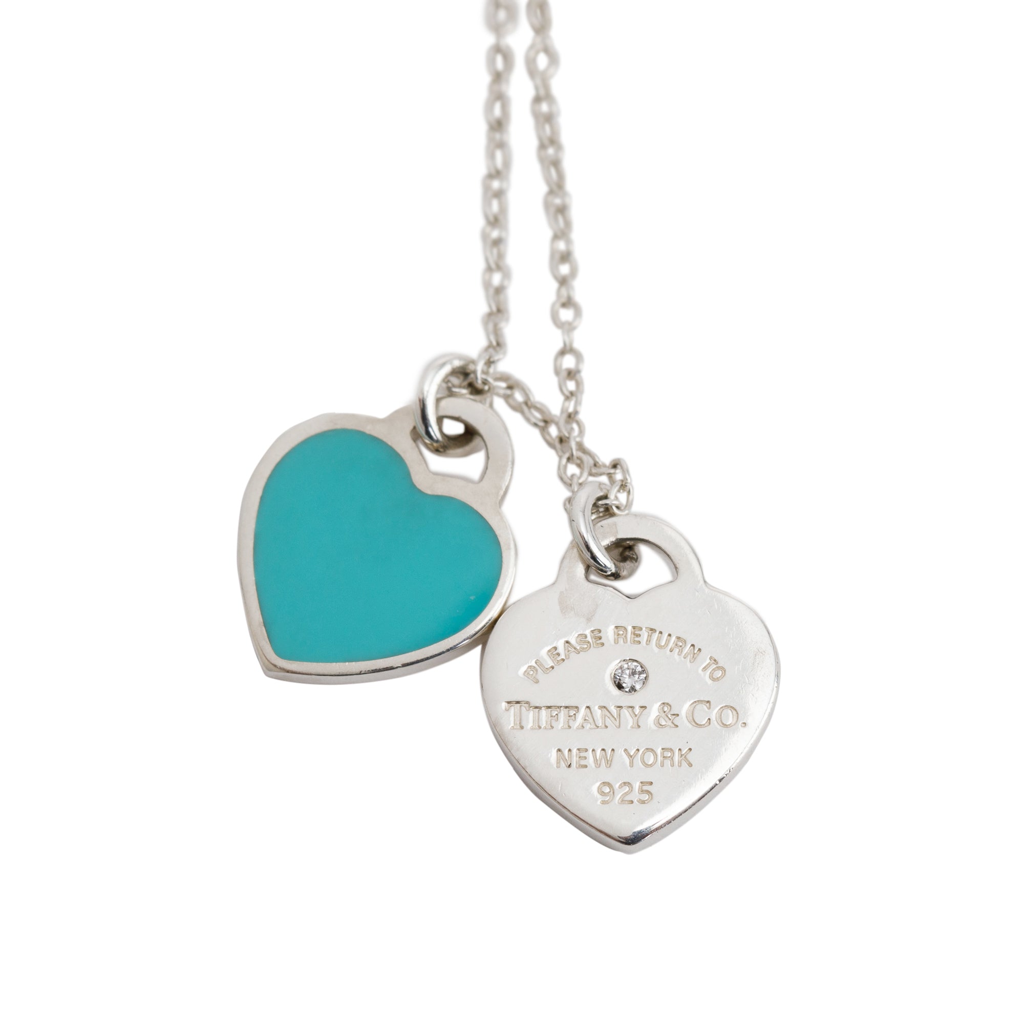 Tiffany & Co. Return to Tiffany Mini Double Heart Tag Pendant