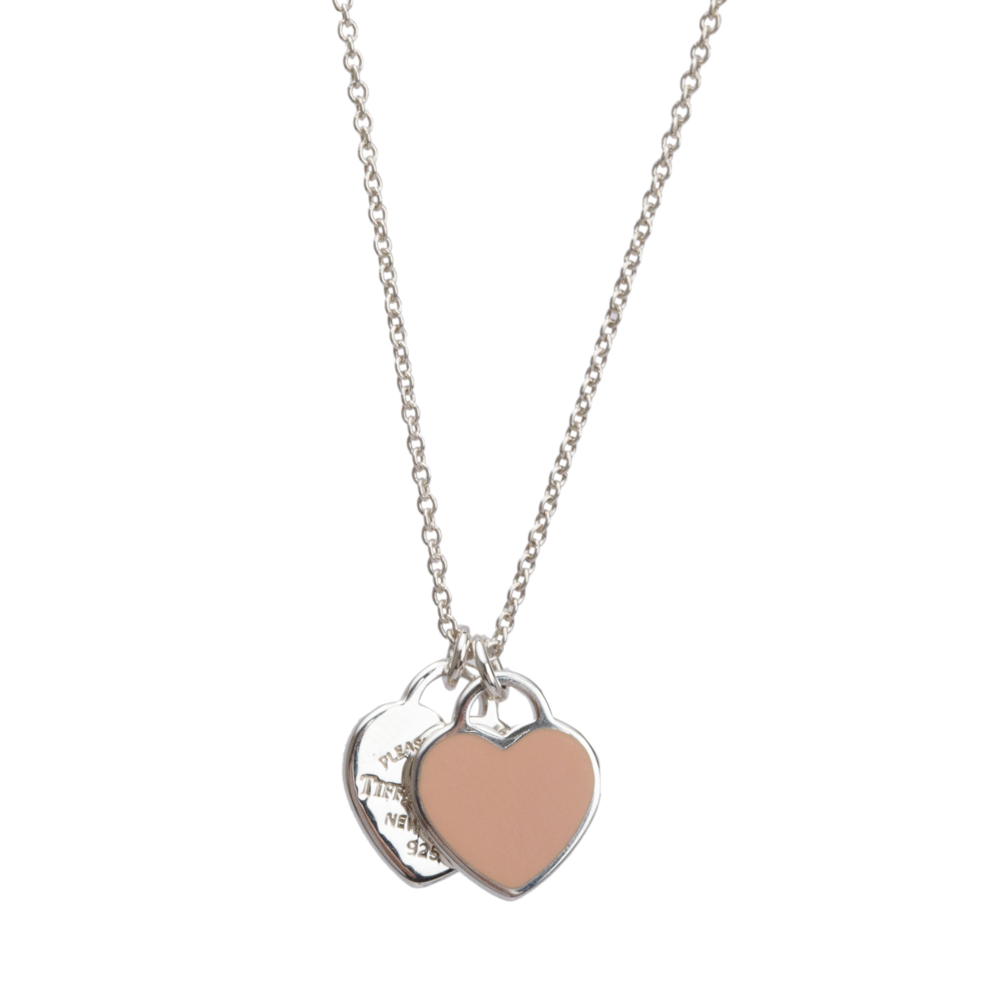 Tiffany & Co. Return to Tiffany Mini Double Heart Tag Pendant